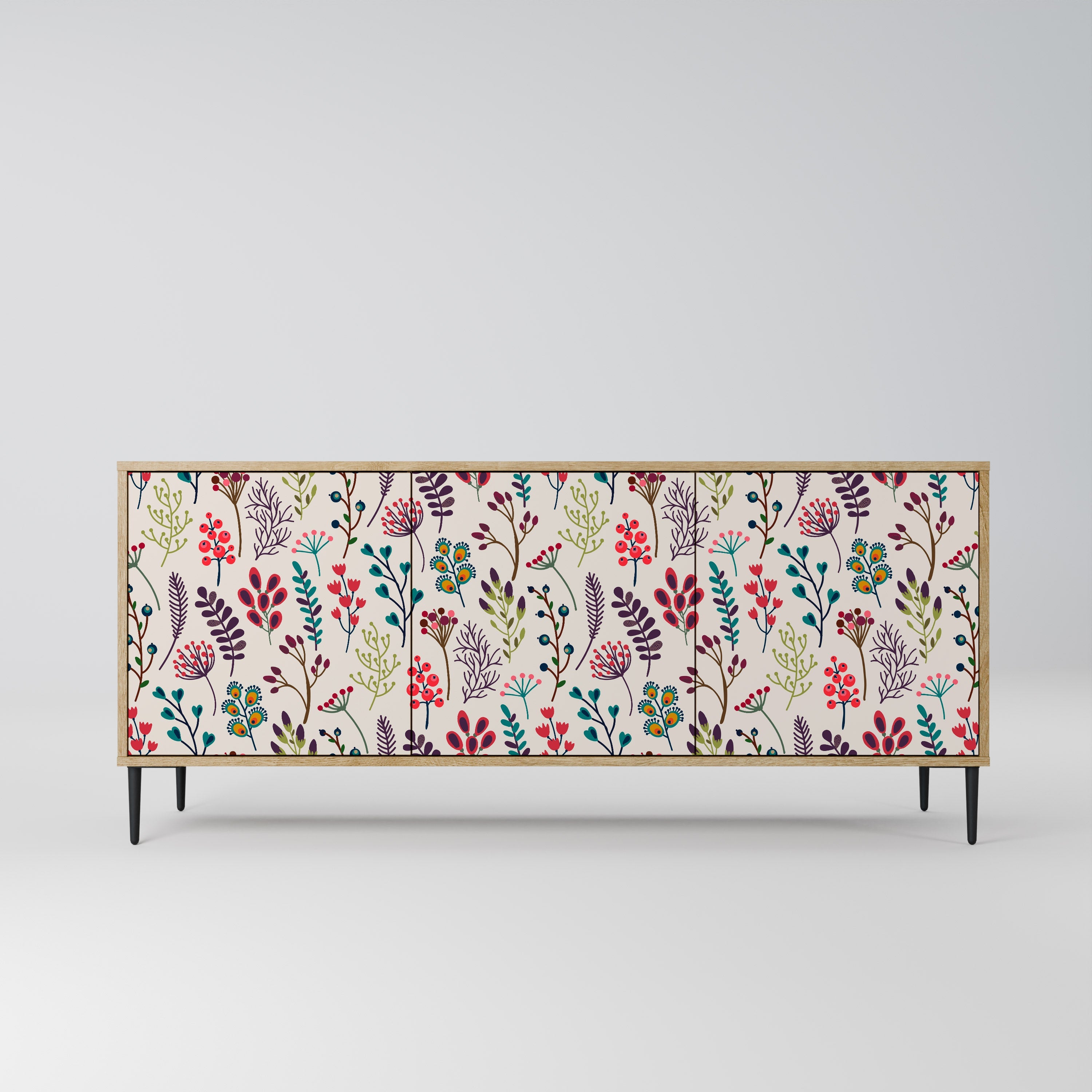 Buffet 3 portes effet chêne AUTUMN SUNDRIES