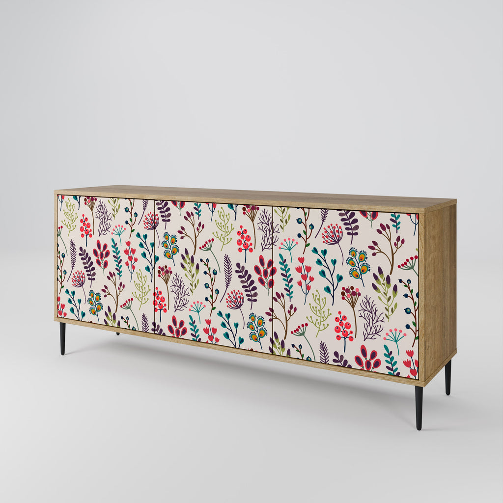 AUTUMN SUNDRIES 3-Door Sideboard in Oak Effect