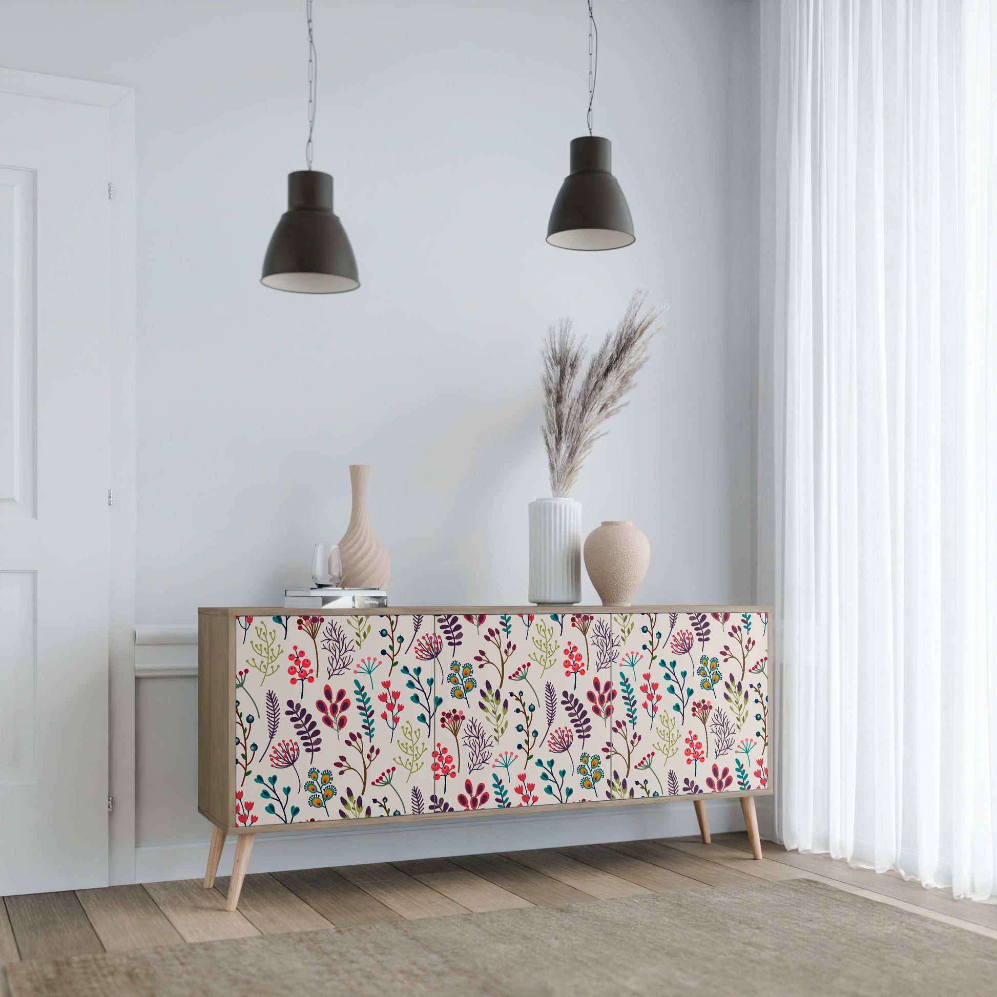 Buffet 3 portes effet chêne AUTUMN SUNDRIES