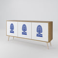 POLISH FOLK ART 3-Door Sideboard
