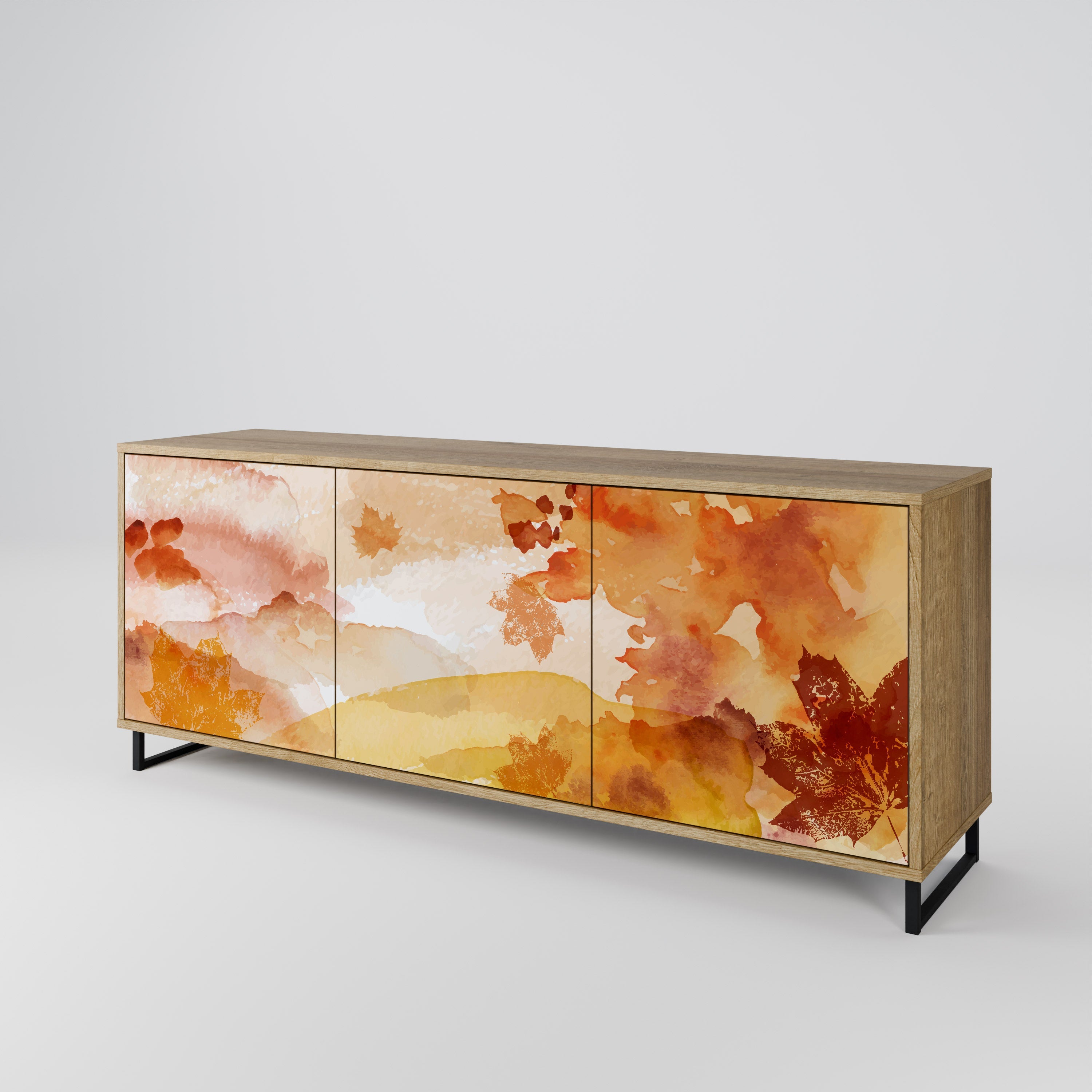 Buffet 3 portes effet chêne TRACES OF AUTUMN