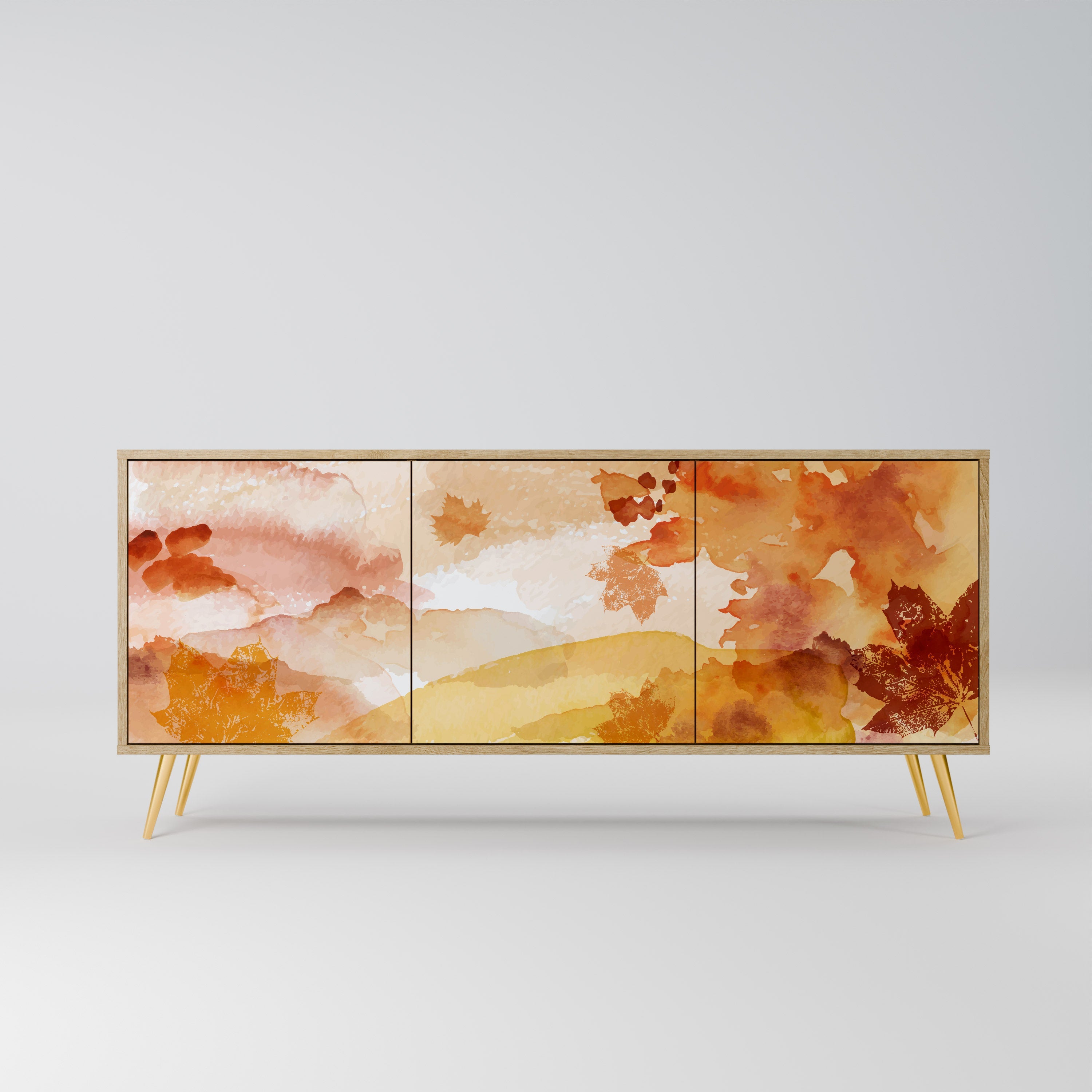 Buffet 3 portes effet chêne TRACES OF AUTUMN