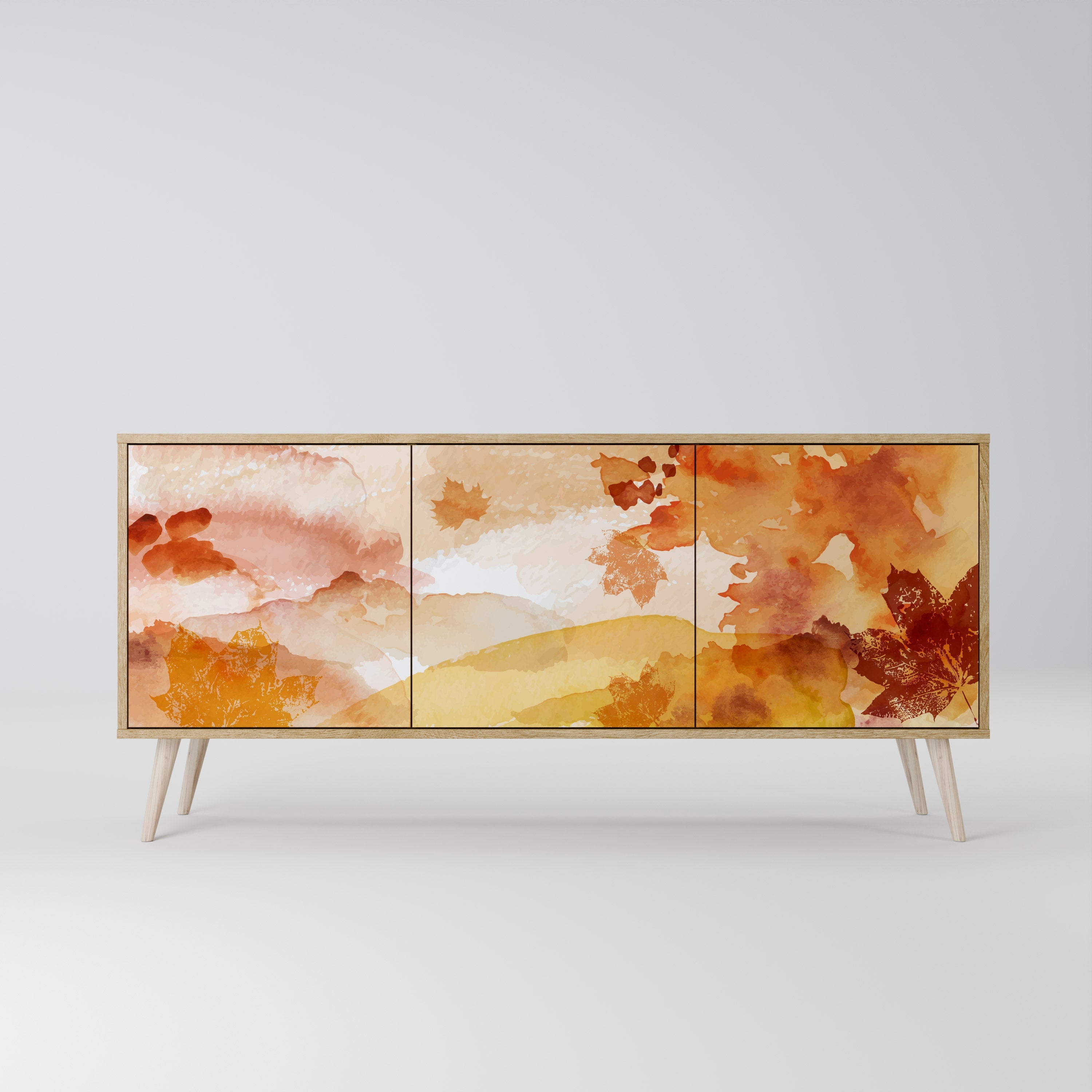 Buffet 3 portes effet chêne TRACES OF AUTUMN