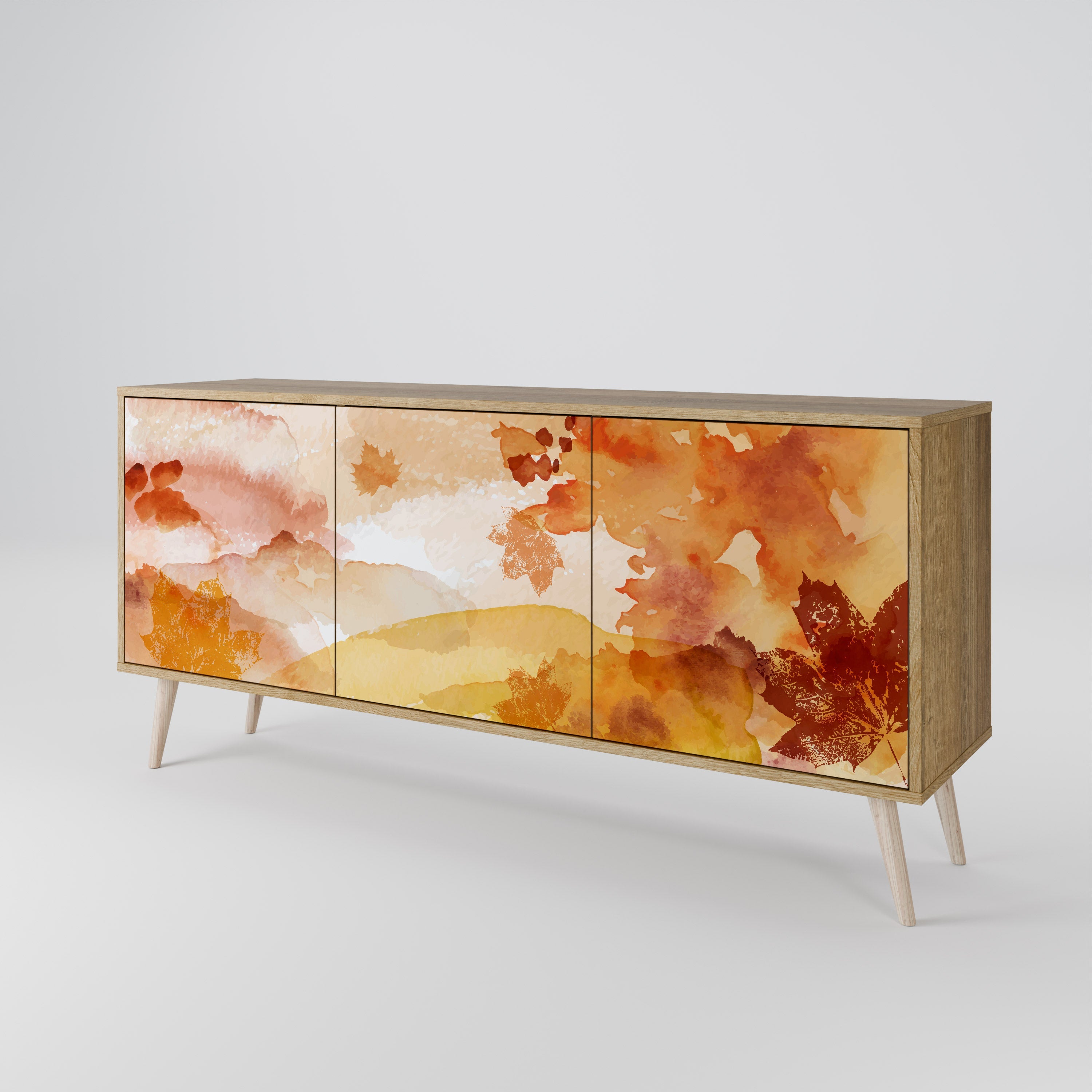 Buffet 3 portes effet chêne TRACES OF AUTUMN