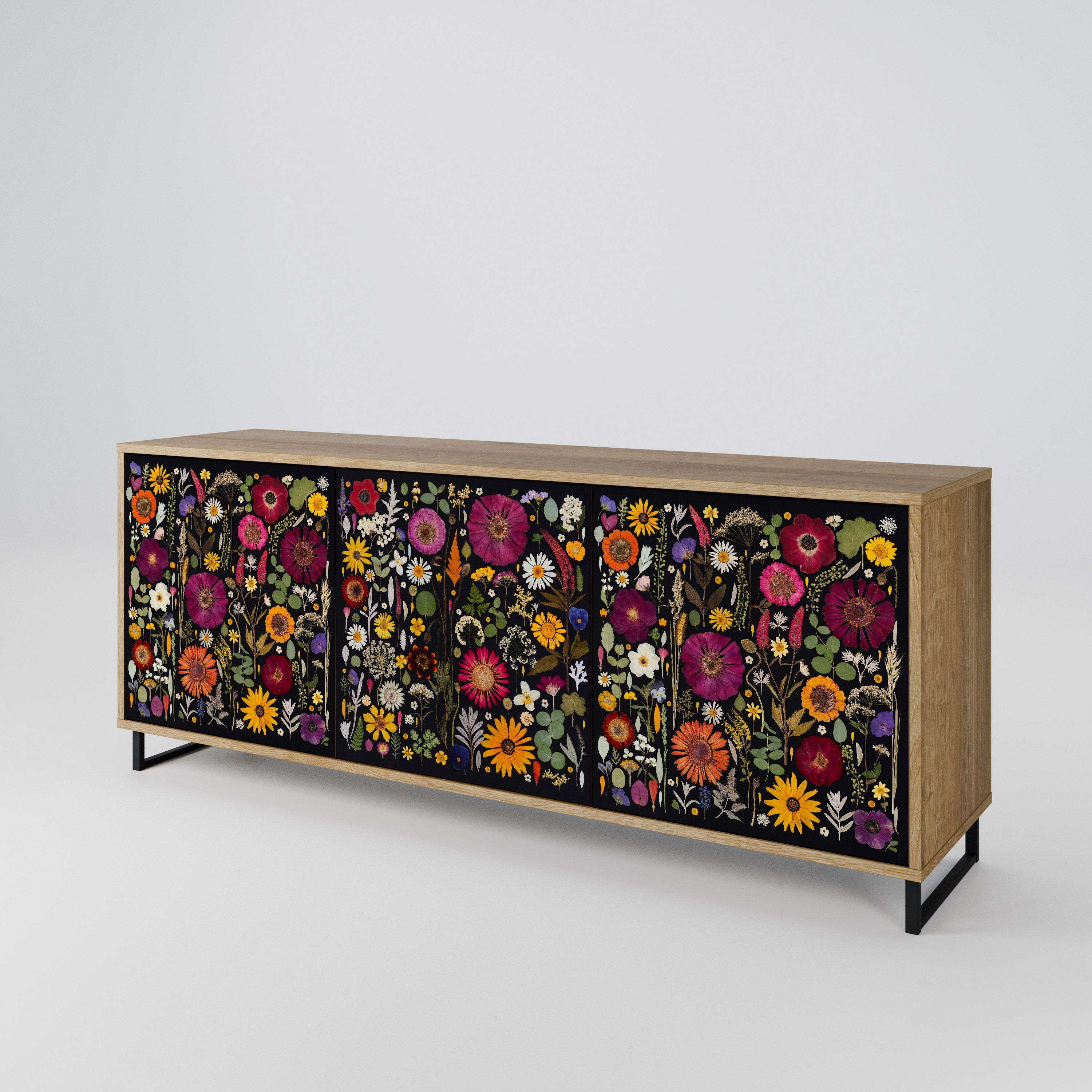 MIDNIGHT GARDEN 3-Door Sideboard