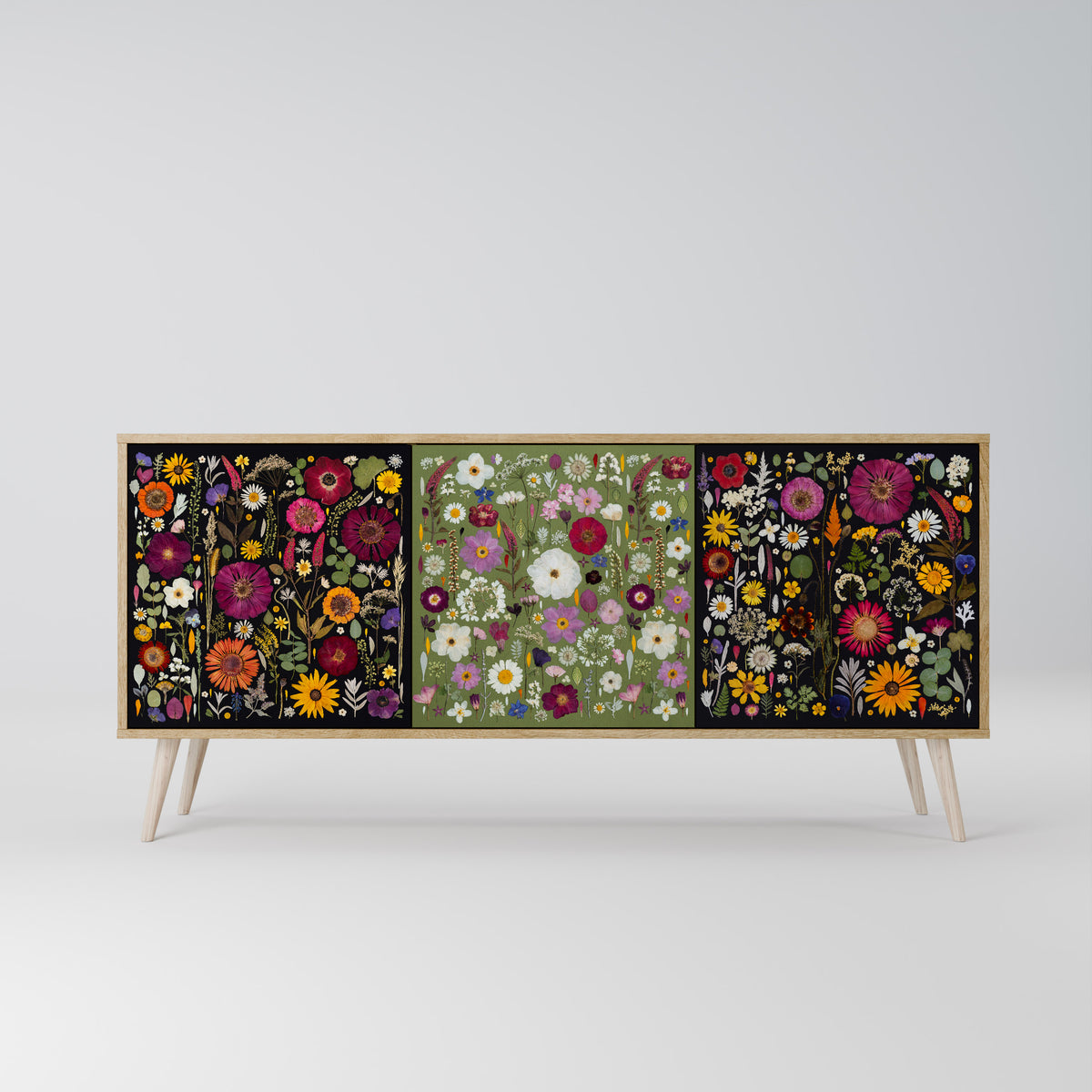 VERDANT GARDEN 3-Door Sideboard