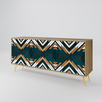 ARTISTIC GEOMETRY 3-Door Sideboard