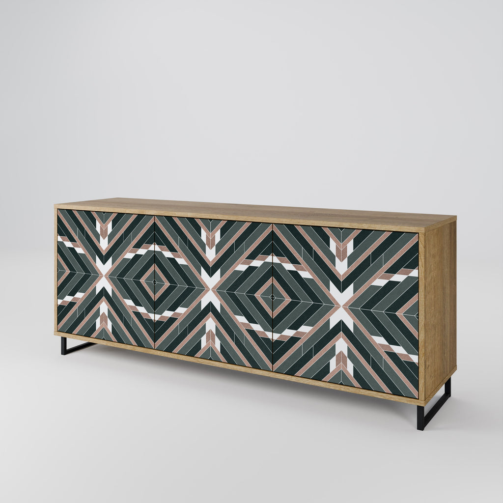 DIMENSION DELIGHTS 3-Door Sideboard in Oak Effect