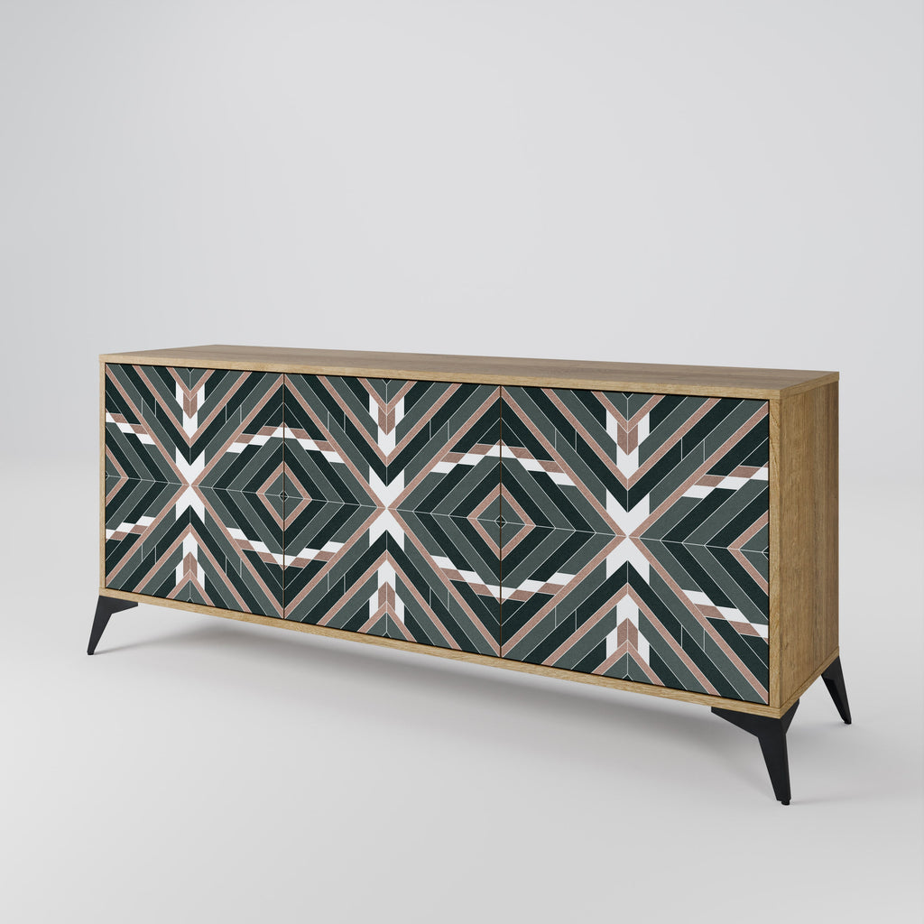 DIMENSION DELIGHTS 3-Door Sideboard in Oak Effect