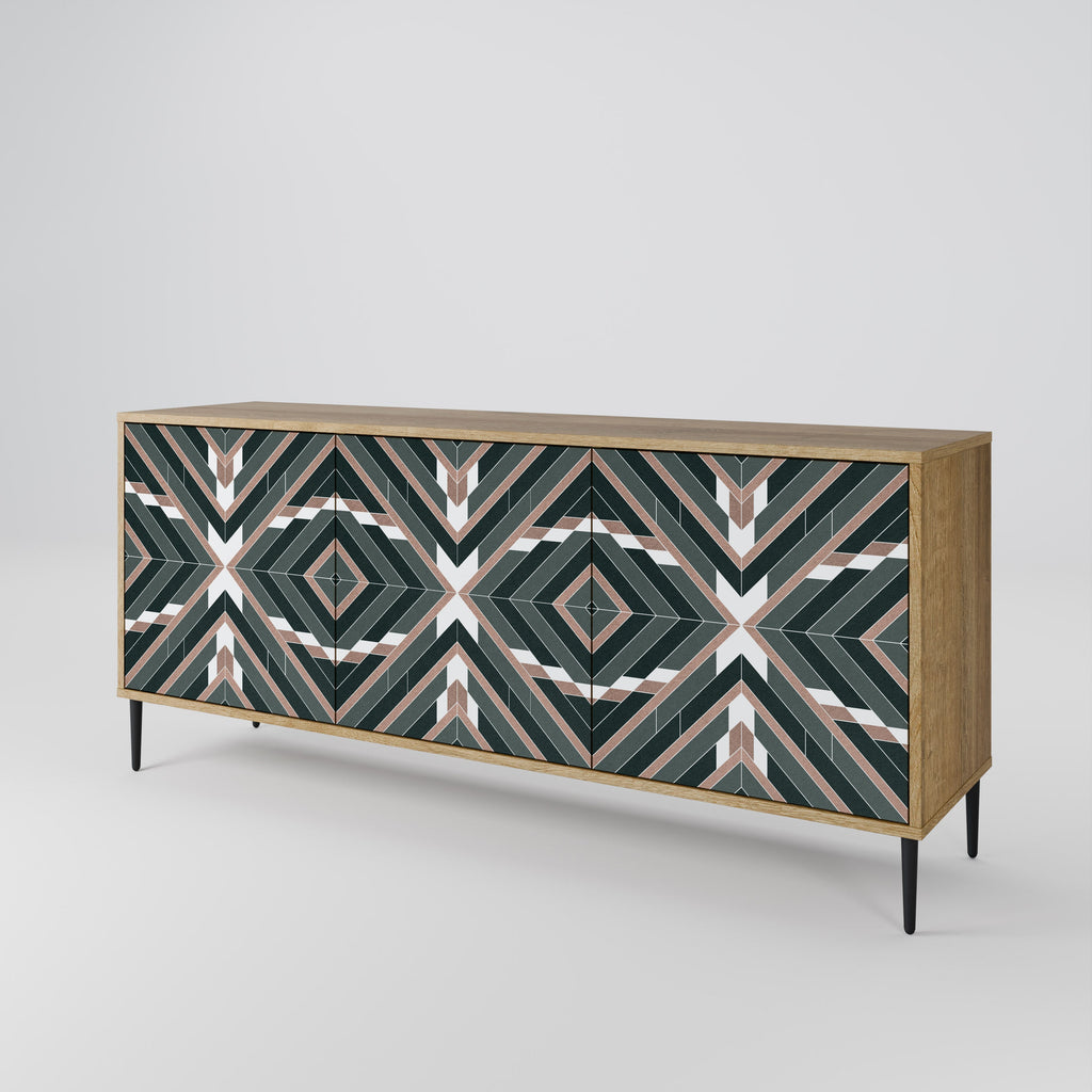DIMENSION DELIGHTS 3-Door Sideboard in Oak Effect