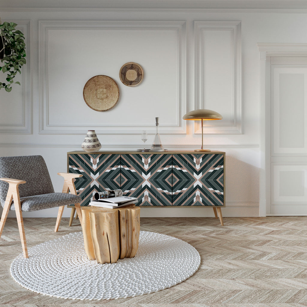 DIMENSION DELIGHTS 3-Door Sideboard in Oak Effect