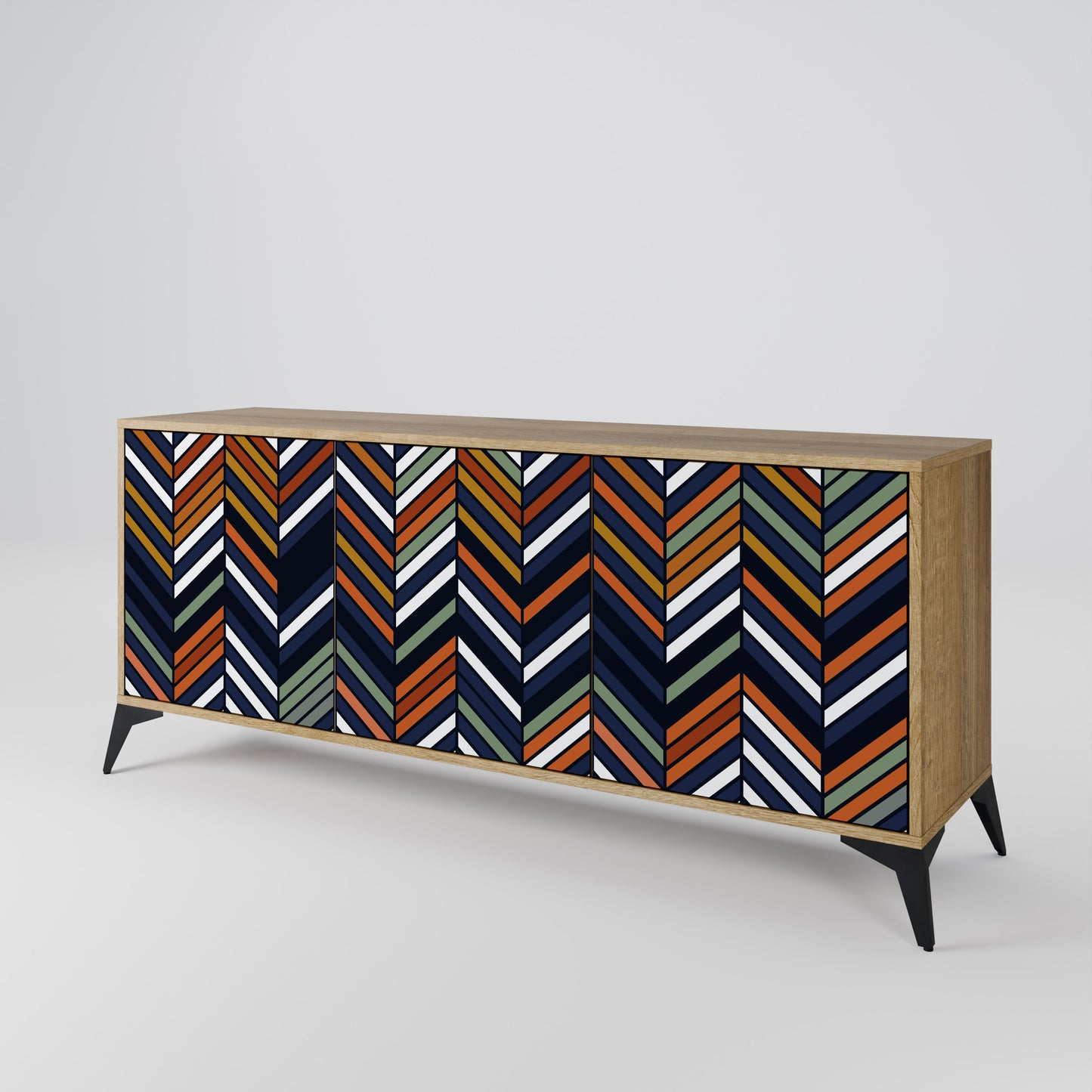 VIBRANT PATCHWORK 3-Door Sideboard