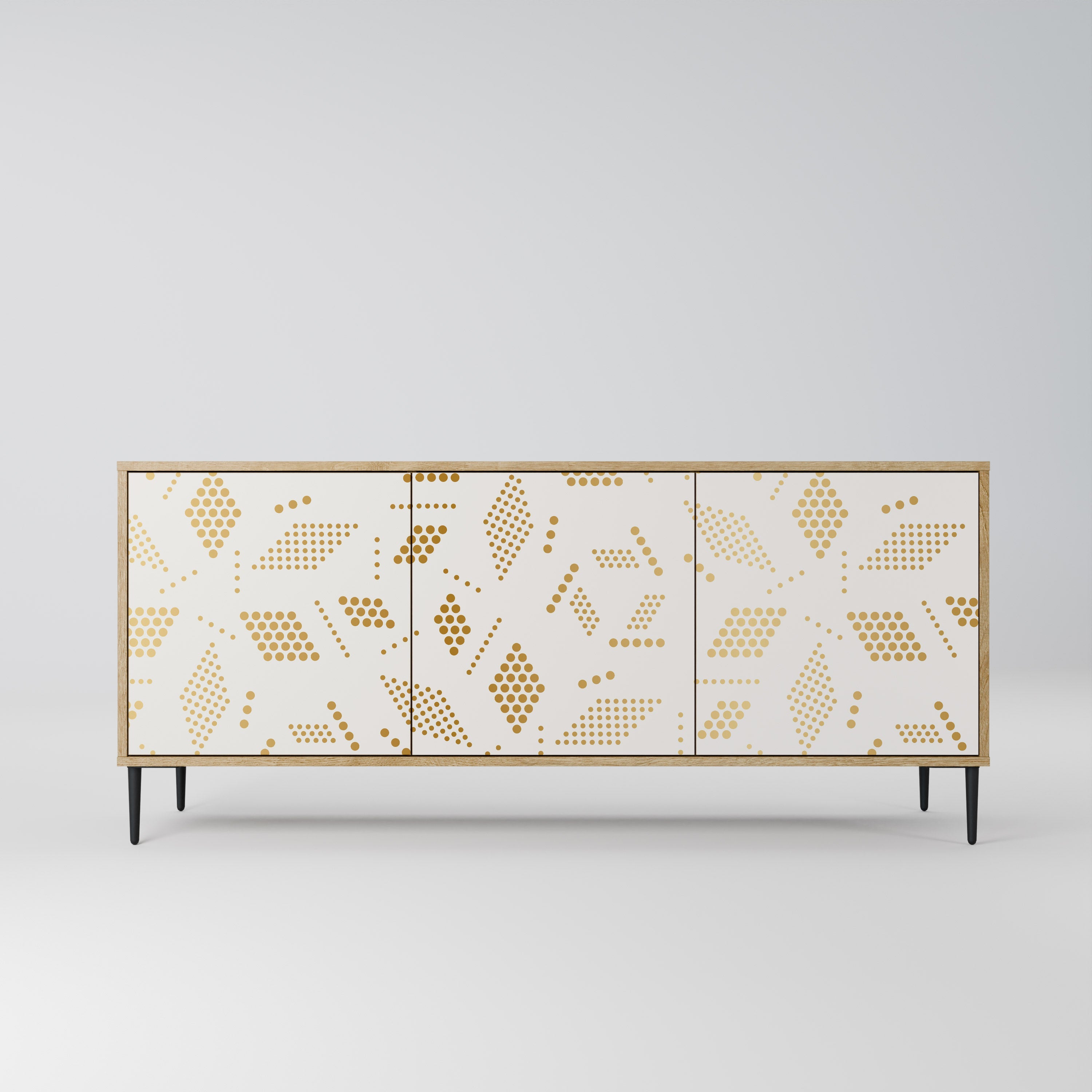 Buffet 3 portes SPOTTED DAZE effet chêne