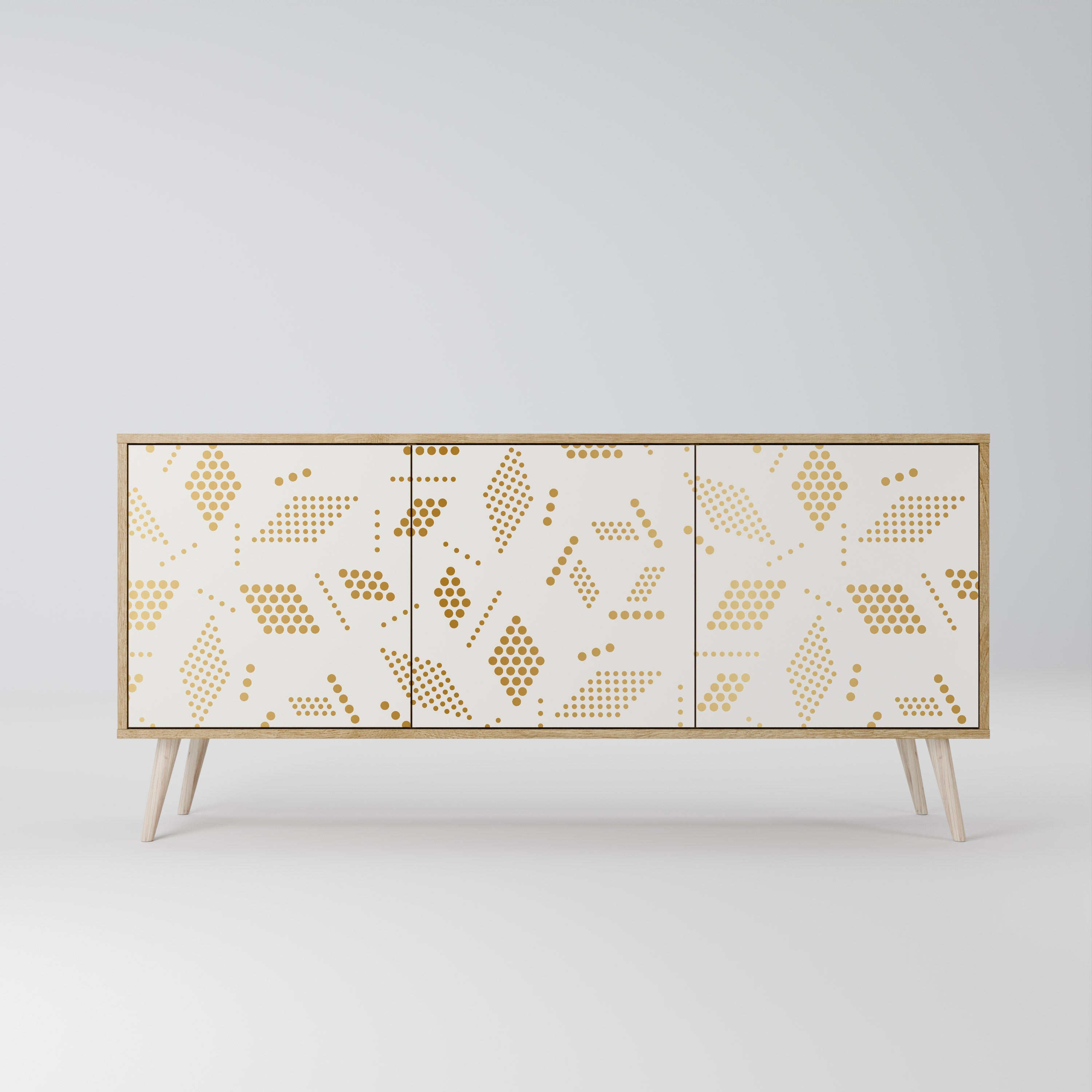 Buffet 3 portes SPOTTED DAZE effet chêne