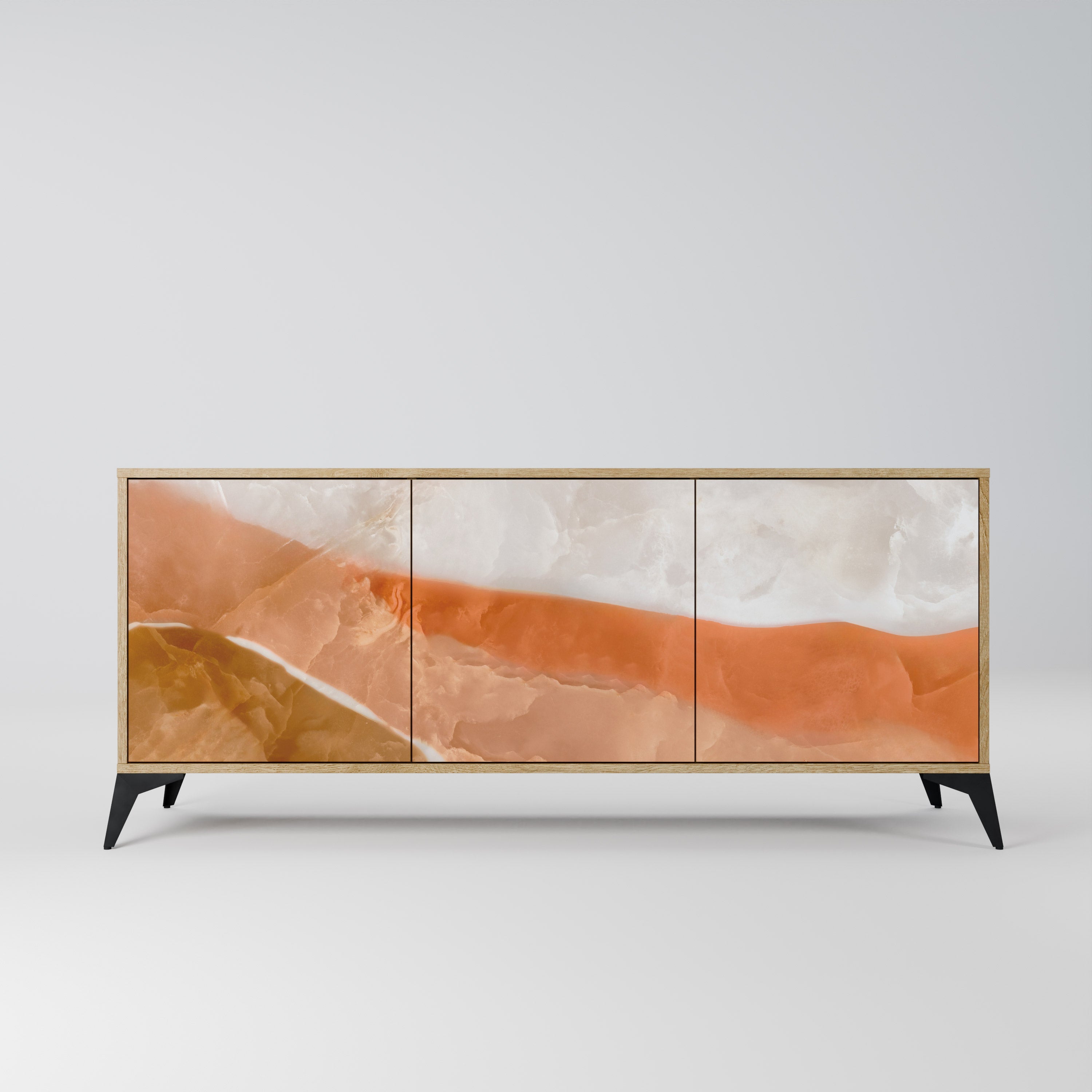 Buffet 3 portes SANDHILLS SPLENDOUR effet chêne