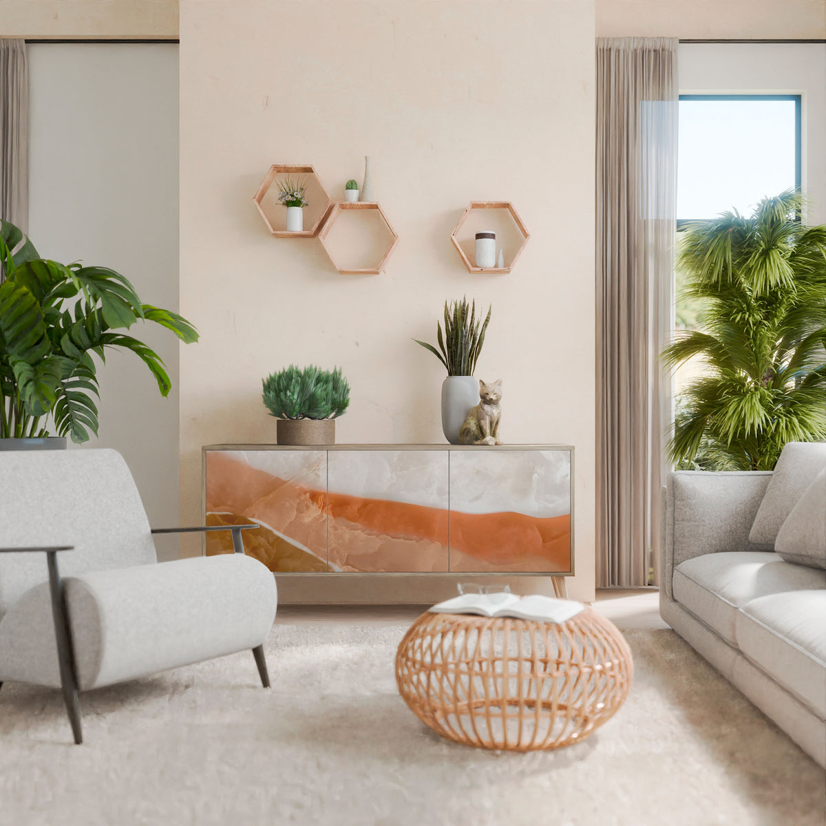 SANDHILLS SPLENDOUR 3-Door Sideboard