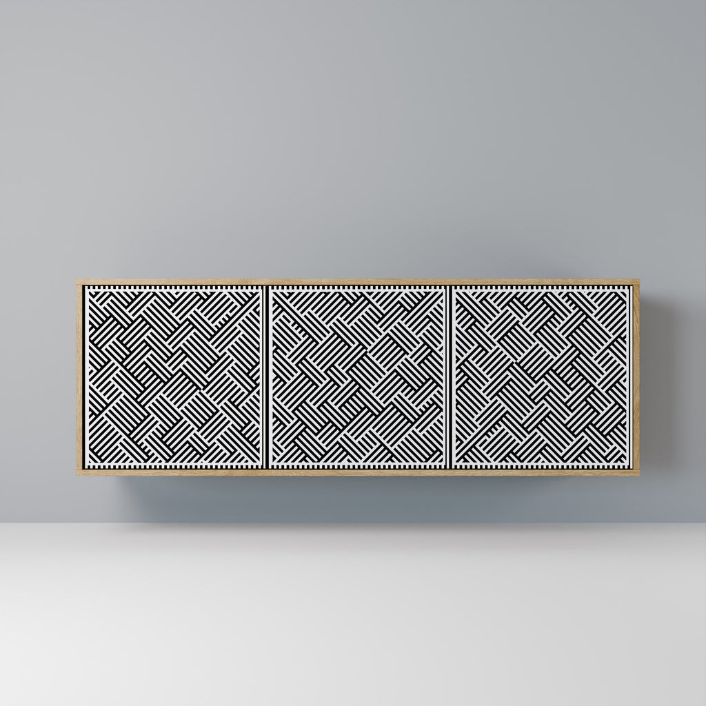 TEMPORARY SEQUENCE 3-Door Sideboard in Oak Effect
