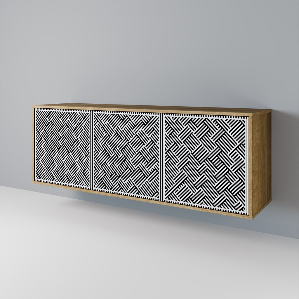 TEMPORARY SEQUENCE 3-Door Sideboard in Oak Effect