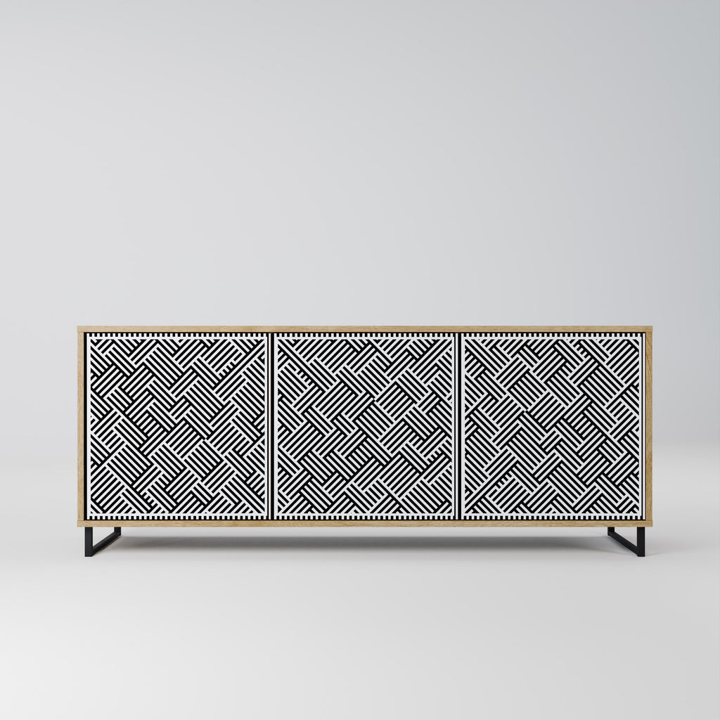 TEMPORARY SEQUENCE 3-Door Sideboard in Oak Effect