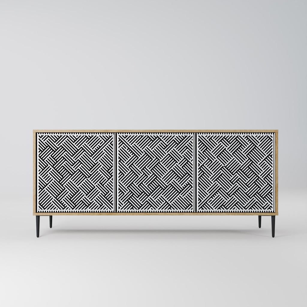 TEMPORARY SEQUENCE 3-Door Sideboard in Oak Effect