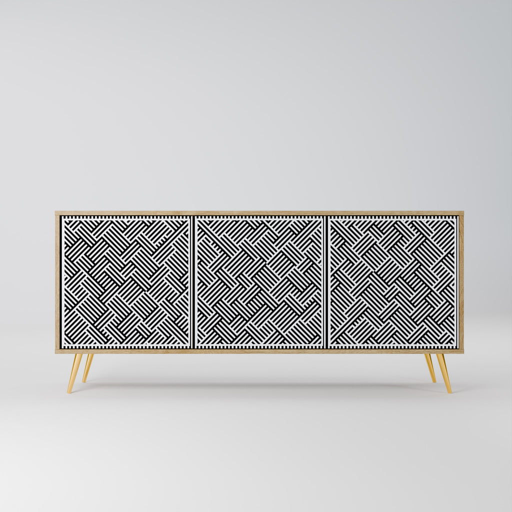 TEMPORARY SEQUENCE 3-Door Sideboard in Oak Effect