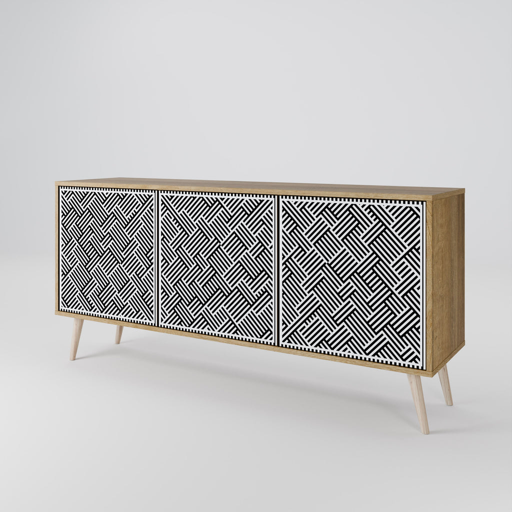 TEMPORARY SEQUENCE 3-Door Sideboard in Oak Effect