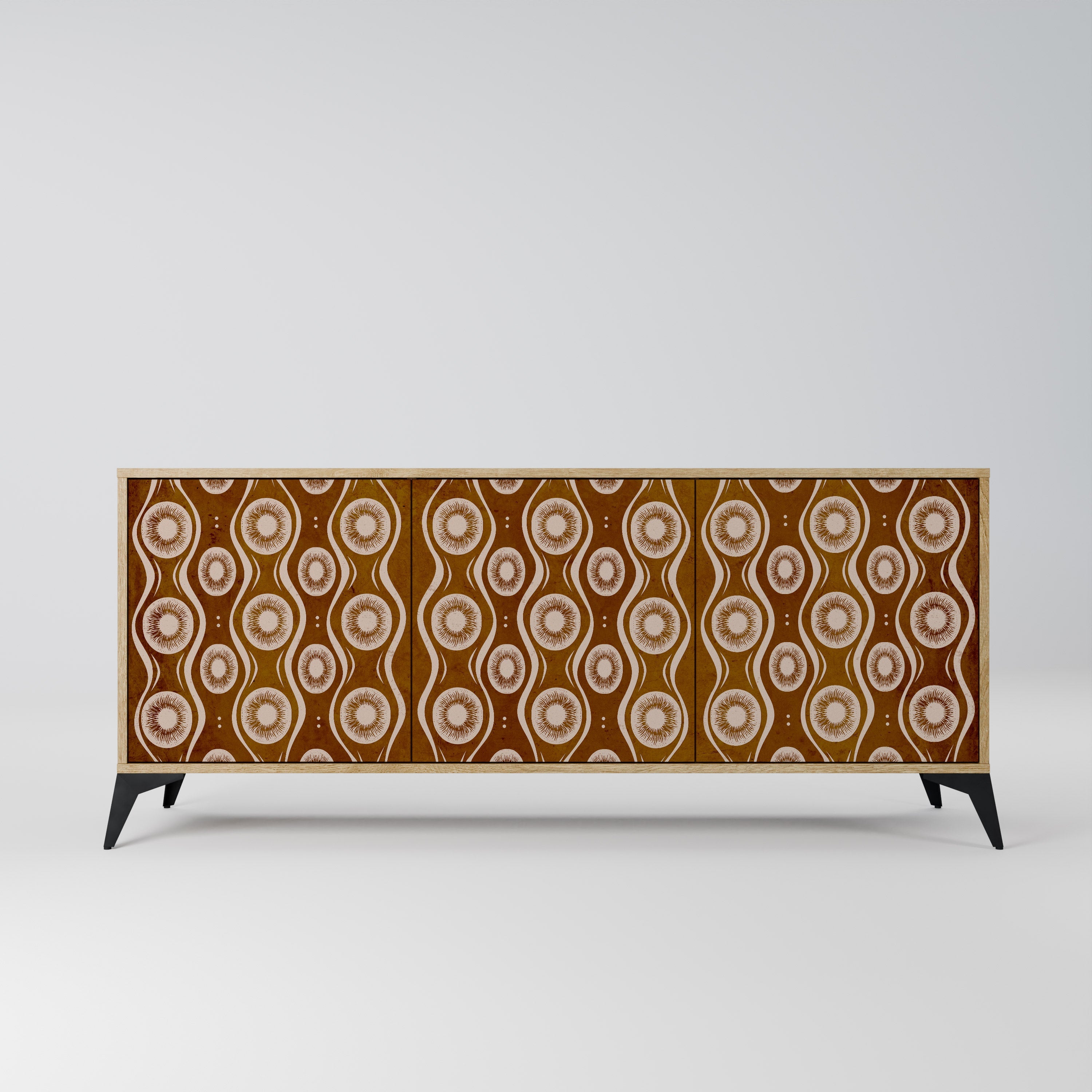 Buffet 3 portes effet chêne BROWN EYES