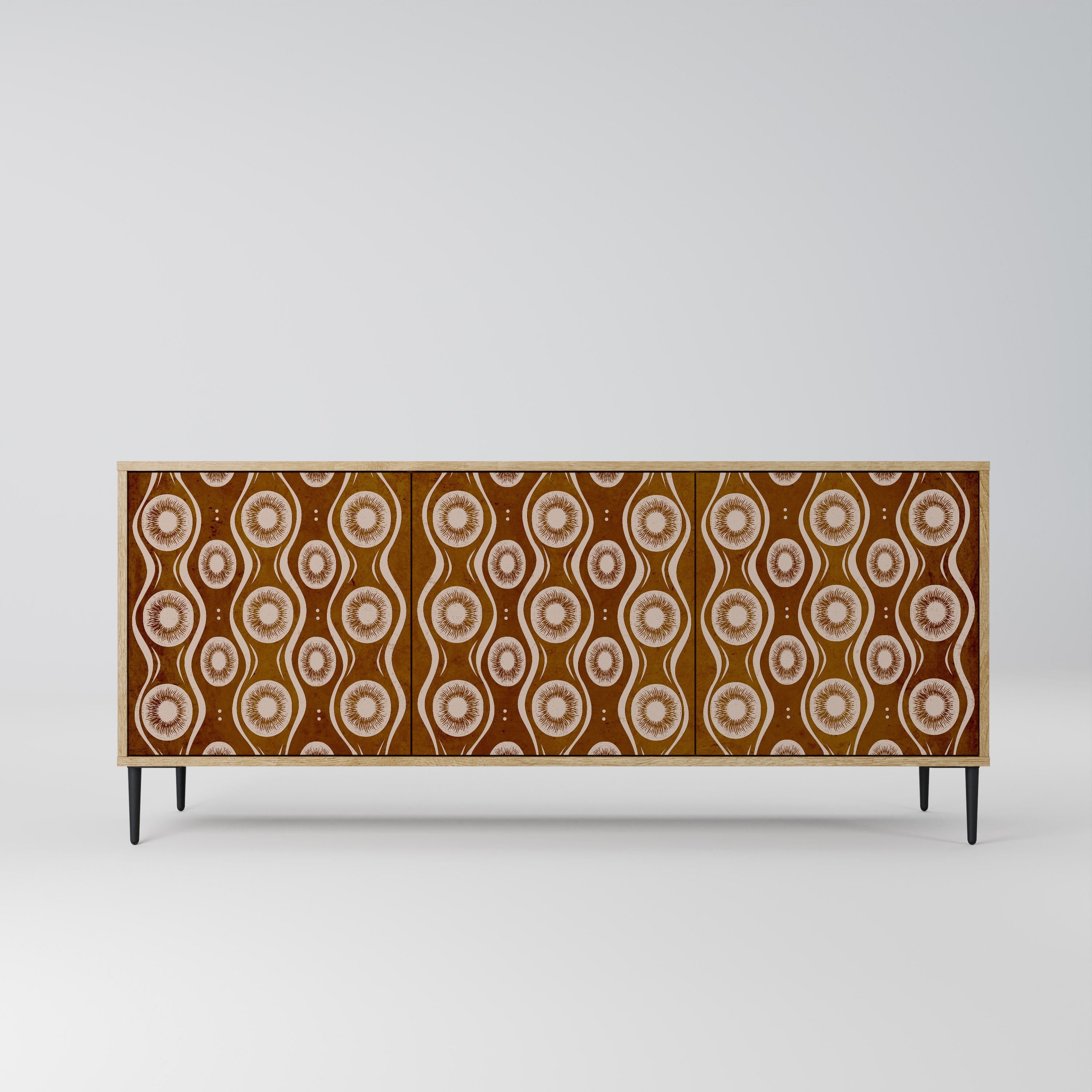 Buffet 3 portes effet chêne BROWN EYES