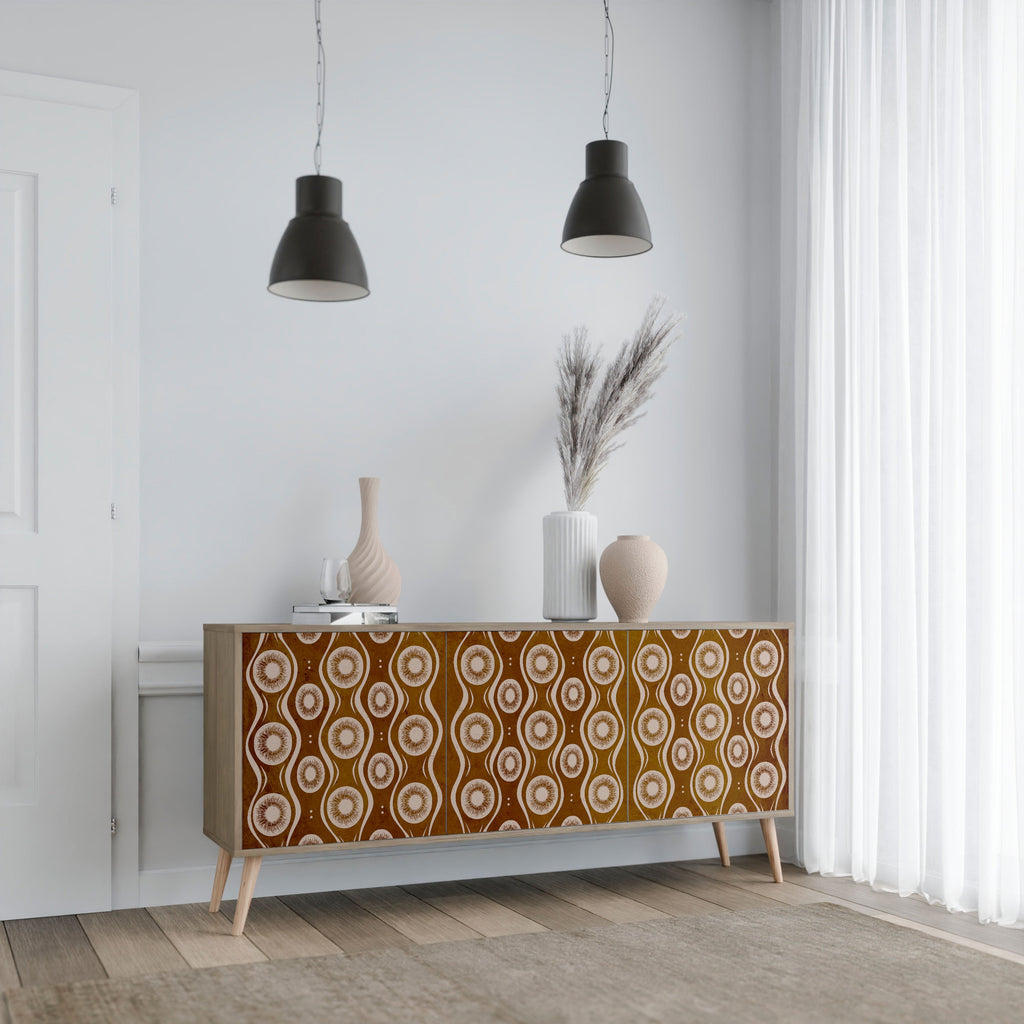 Buffet 3 portes effet chêne BROWN EYES
