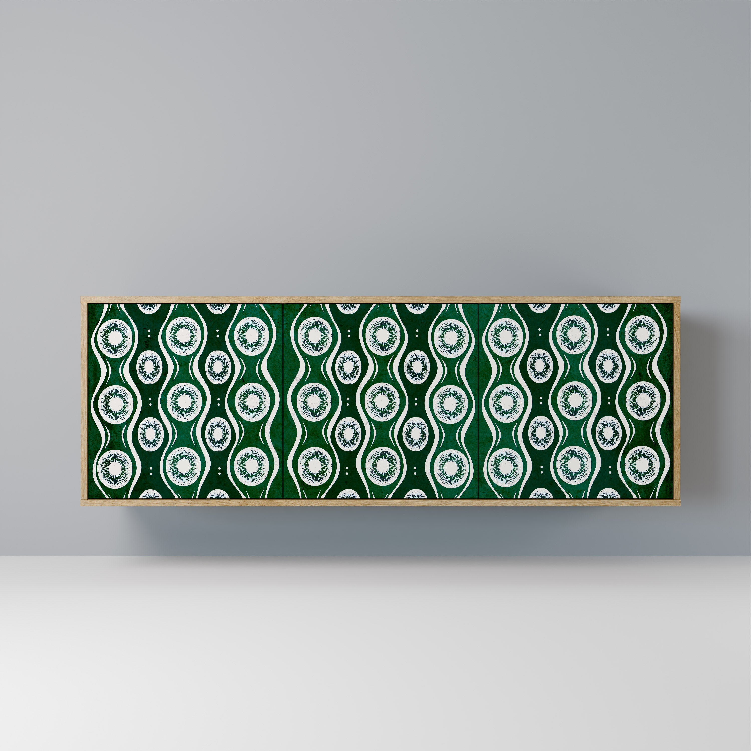 Buffet 3 portes GREEN EYES effet chêne