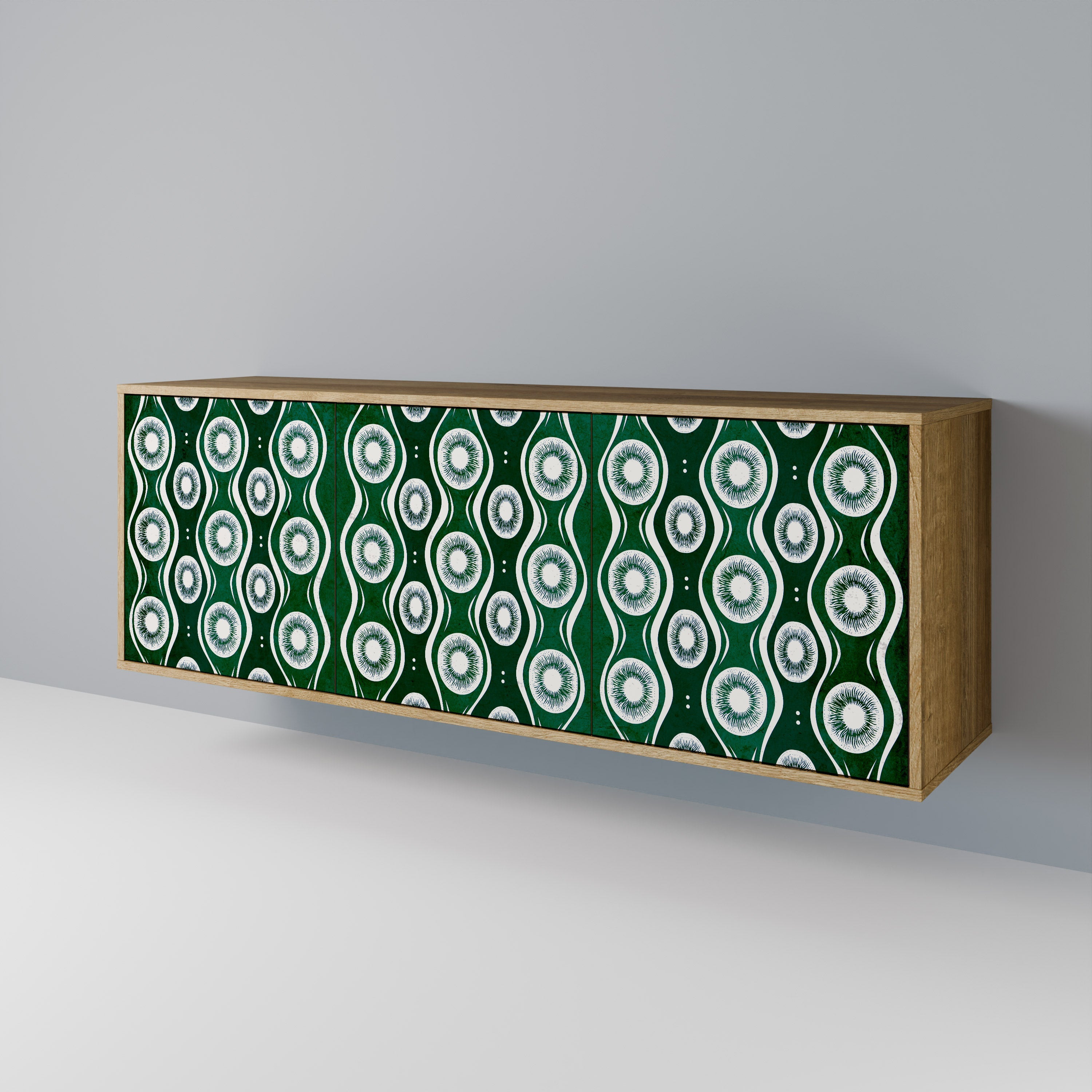 Buffet 3 portes GREEN EYES effet chêne