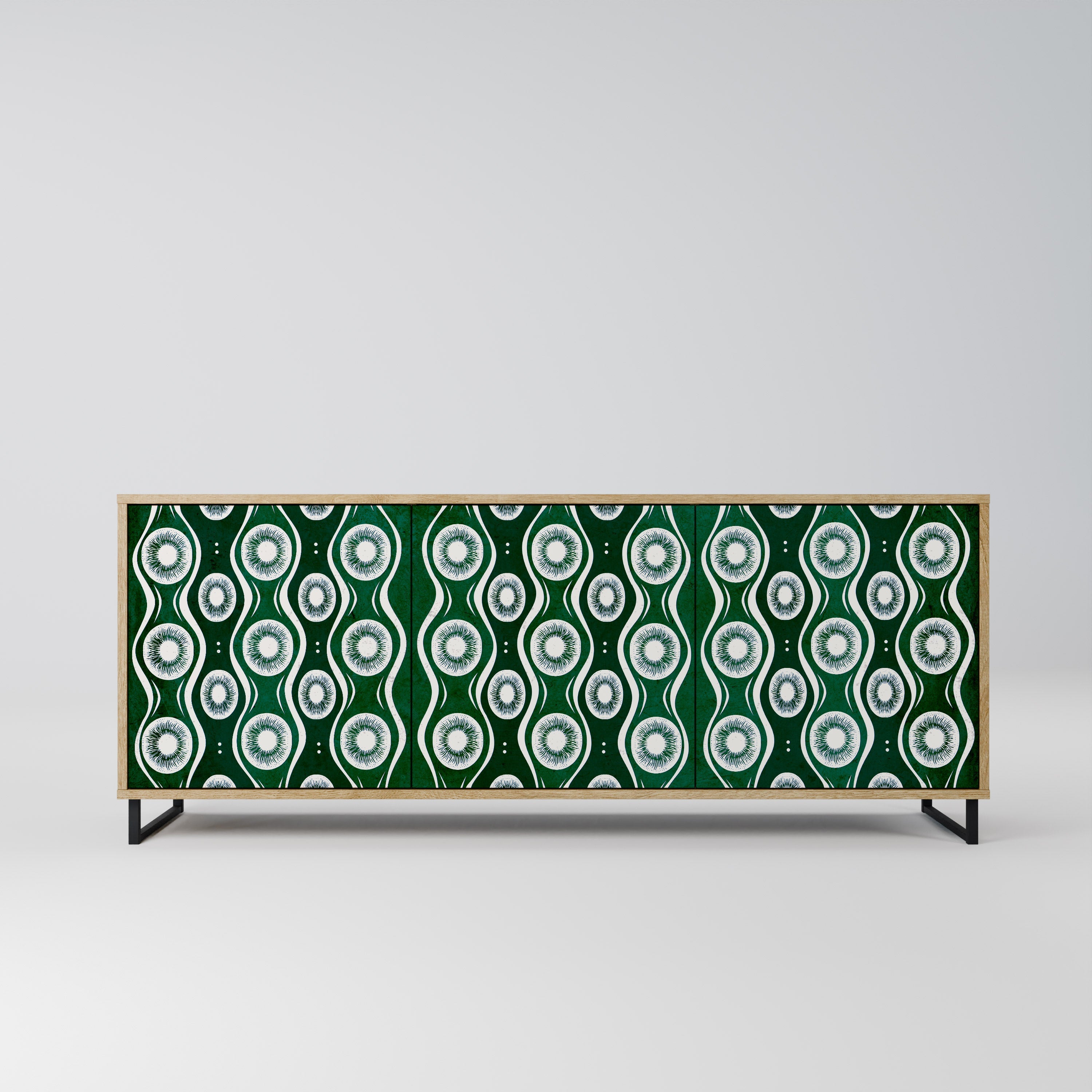 Buffet 3 portes GREEN EYES effet chêne