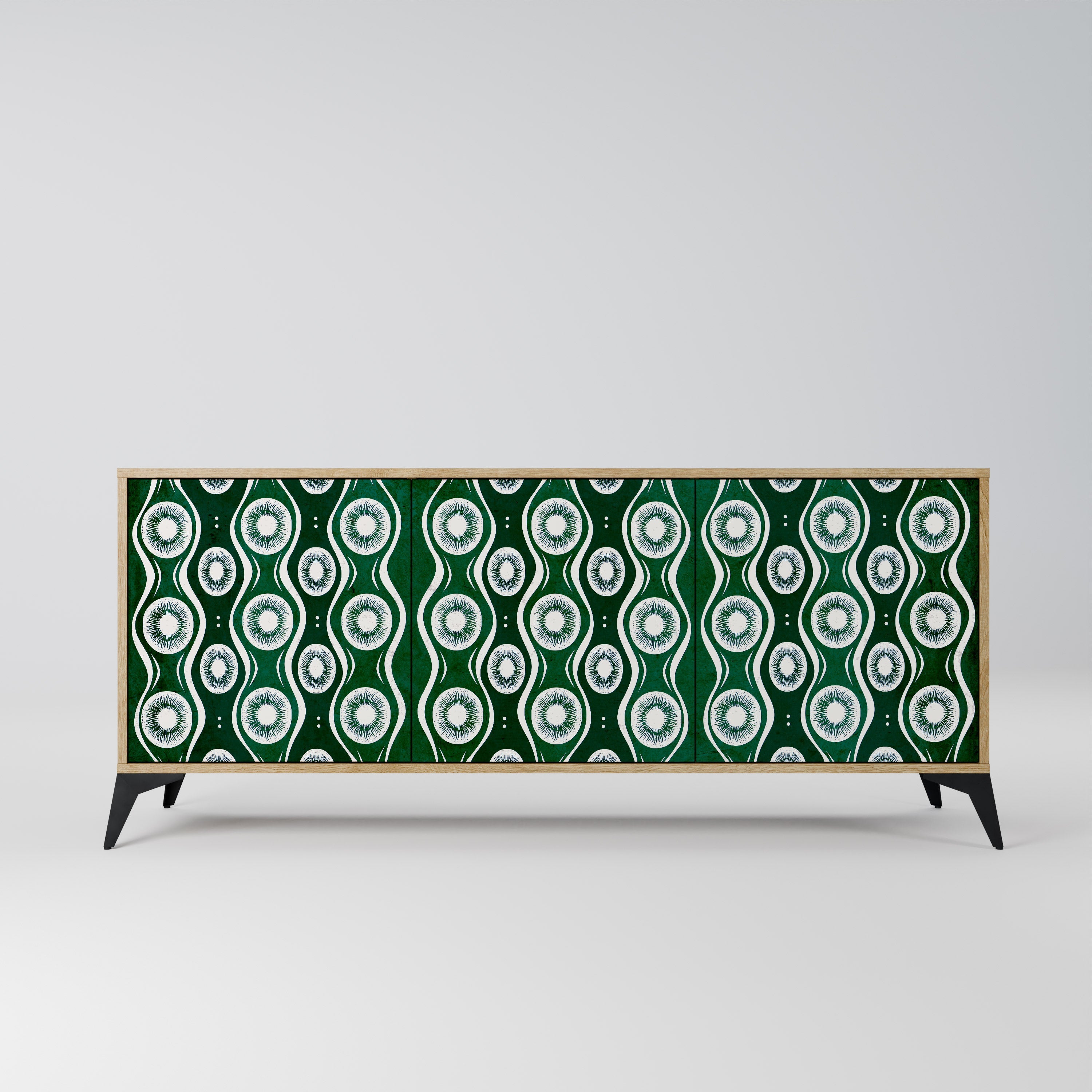 Buffet 3 portes GREEN EYES effet chêne