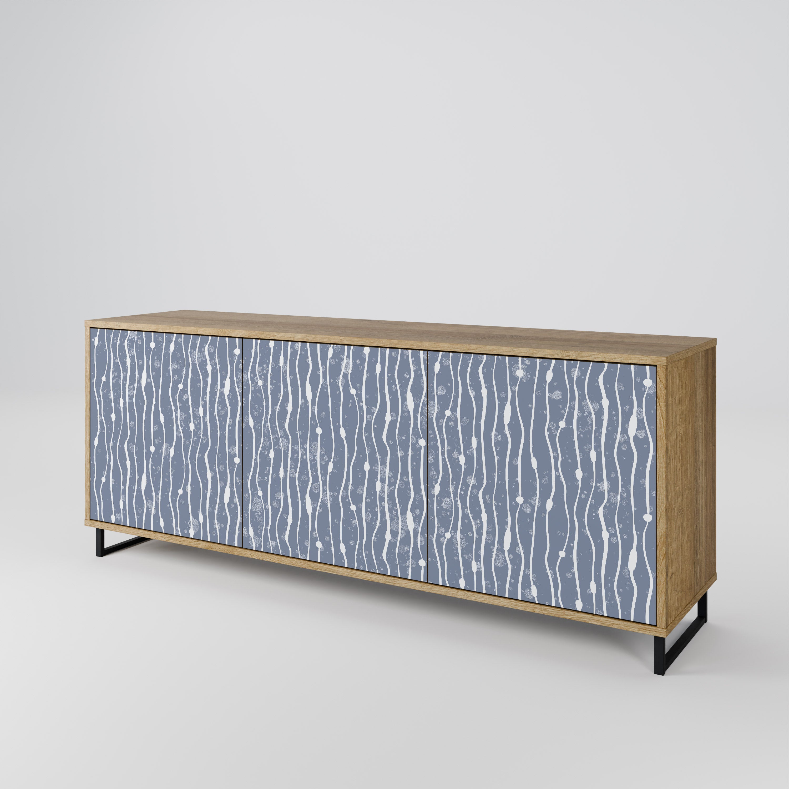 GRAPHITE RAIN 3-Door Sideboard