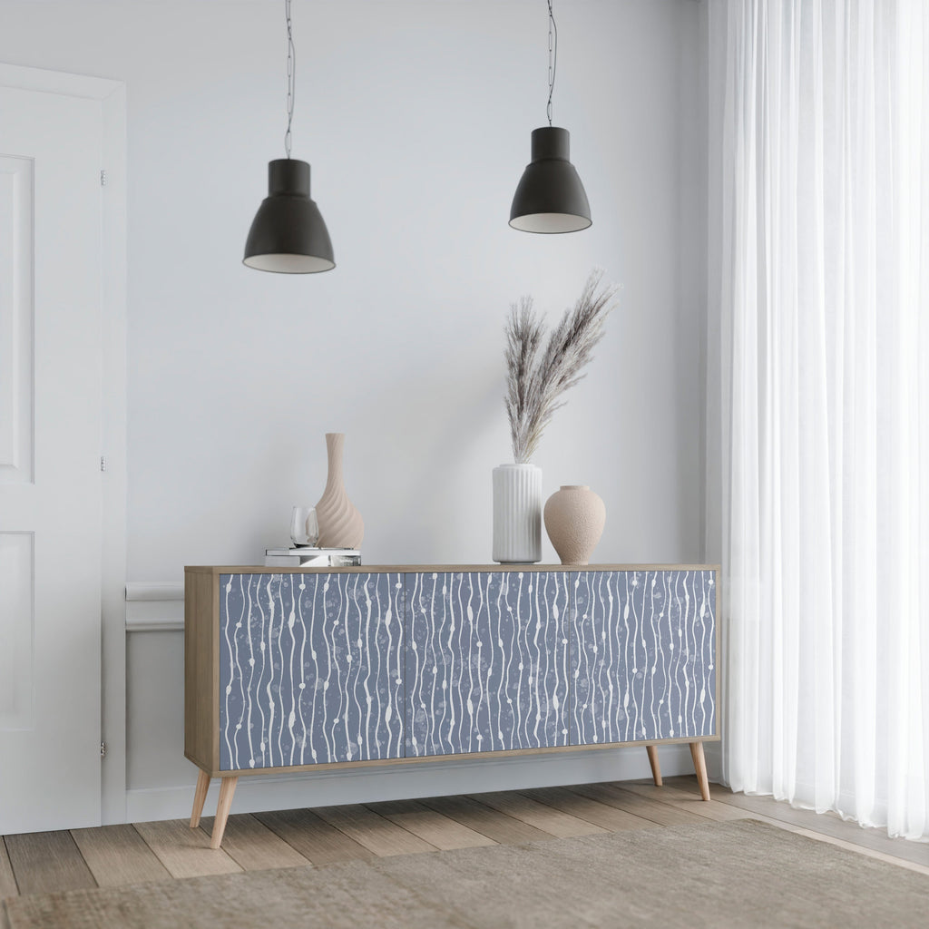Buffet 3 portes GRAPHITE RAIN effet chêne