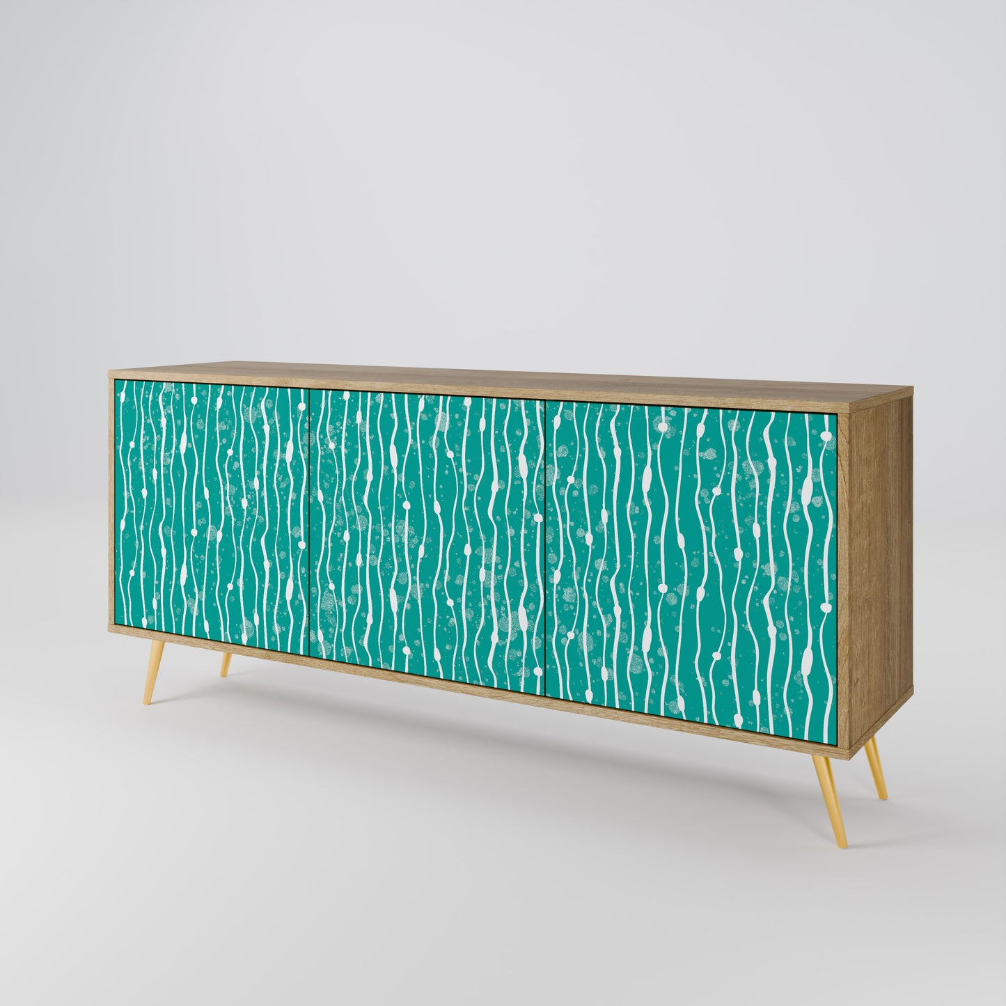 TURQUOISE RAIN 3-Door Sideboard