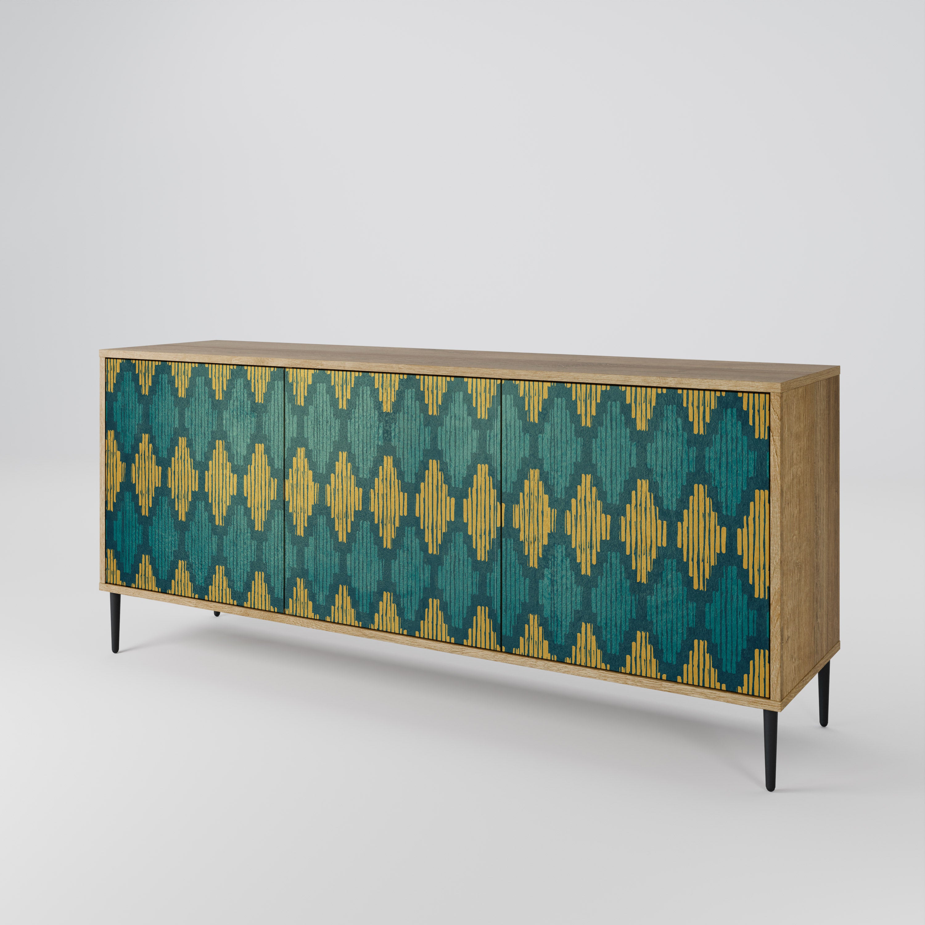 POLYGONS 3-Door Sideboard