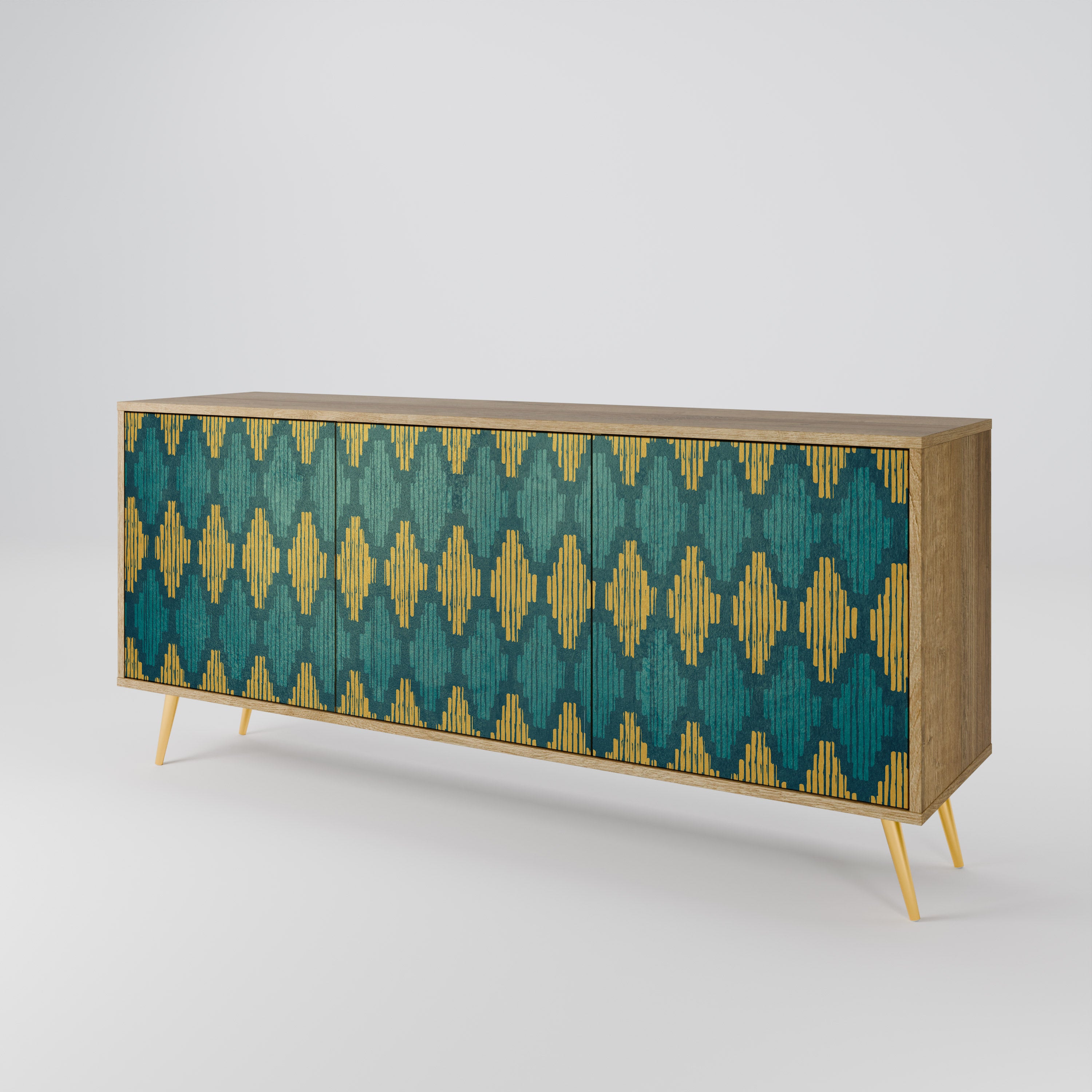 POLYGONS 3-Door Sideboard