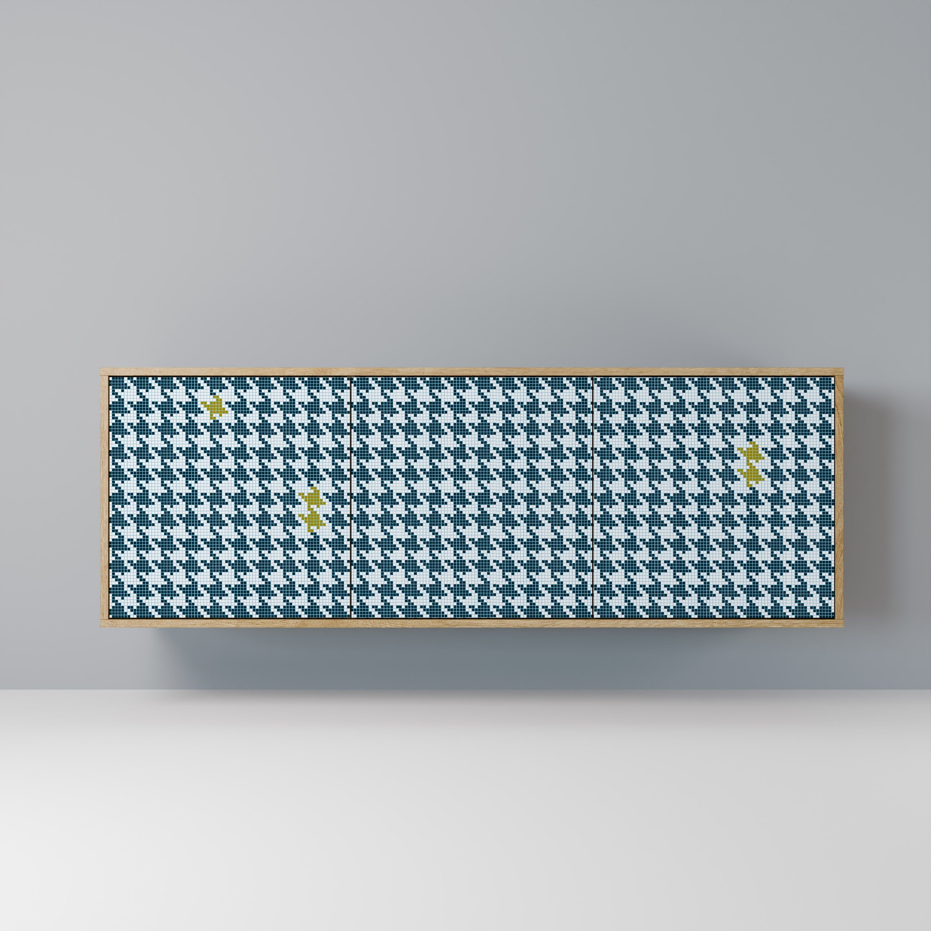 Buffet 3 portes HORS CONTEXTE effet chêne