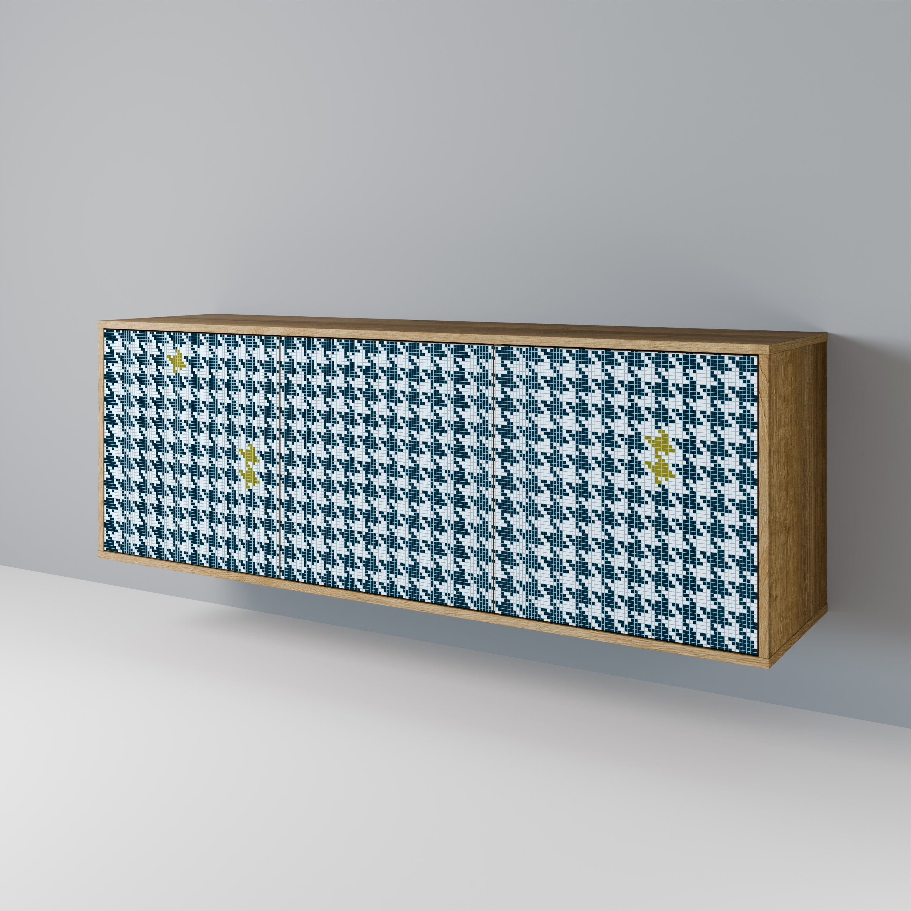 Buffet 3 portes HORS CONTEXTE effet chêne