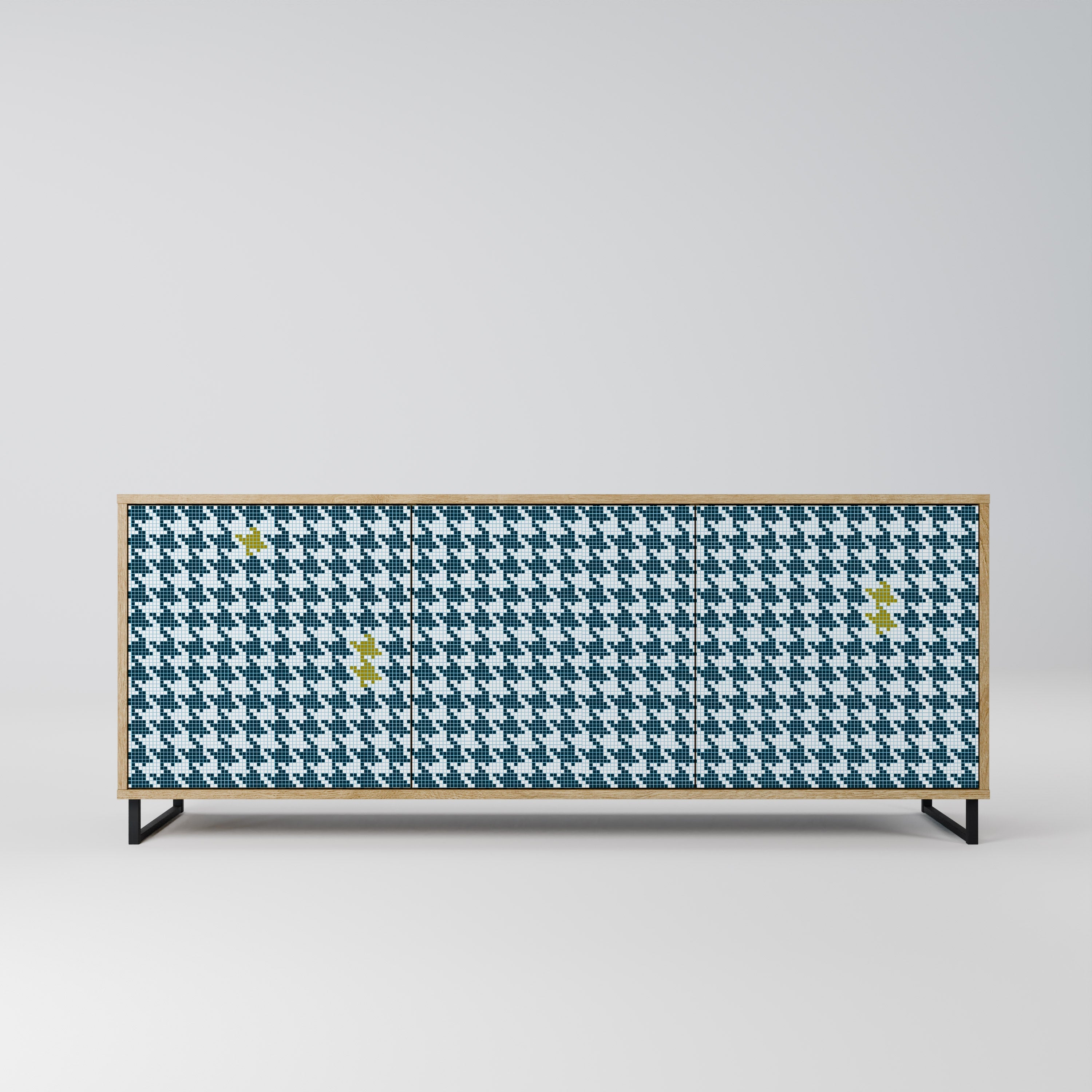 Buffet 3 portes HORS CONTEXTE effet chêne