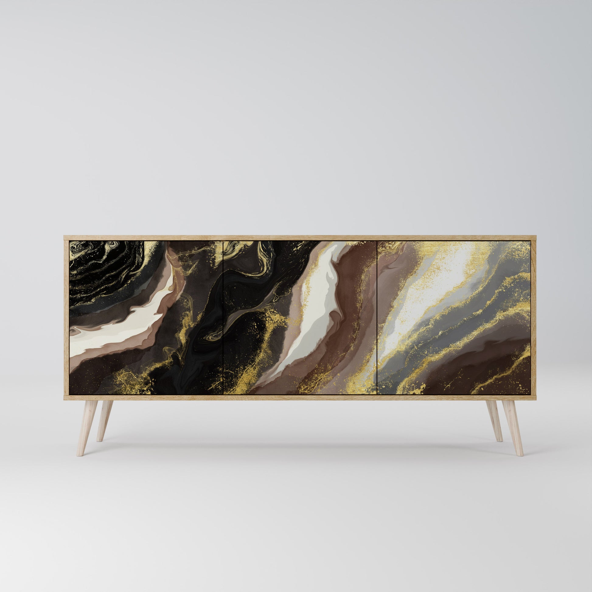 Buffet 3 portes effet chêne GOLD DUST