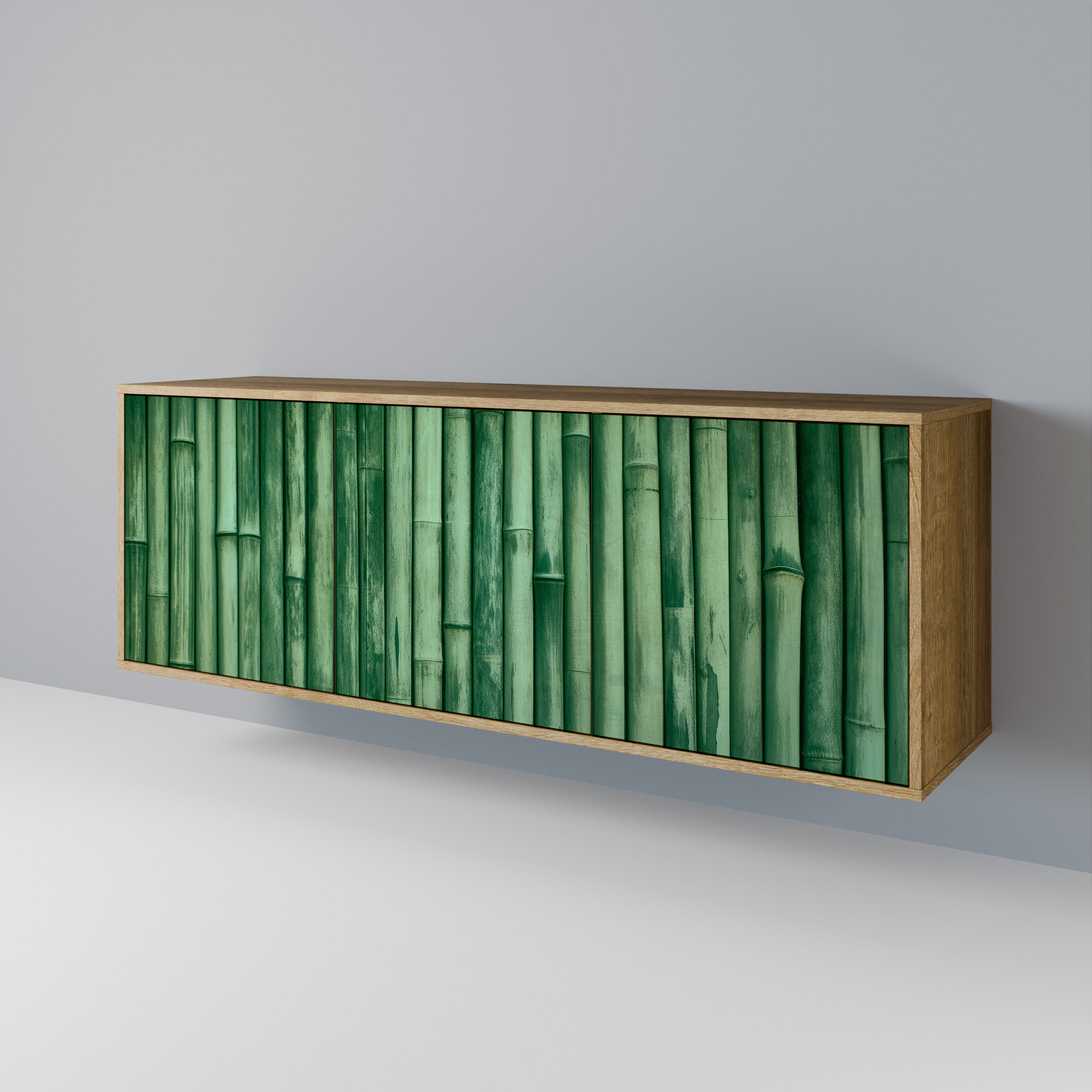 NATURAL GREEN 3-Door Sideboard