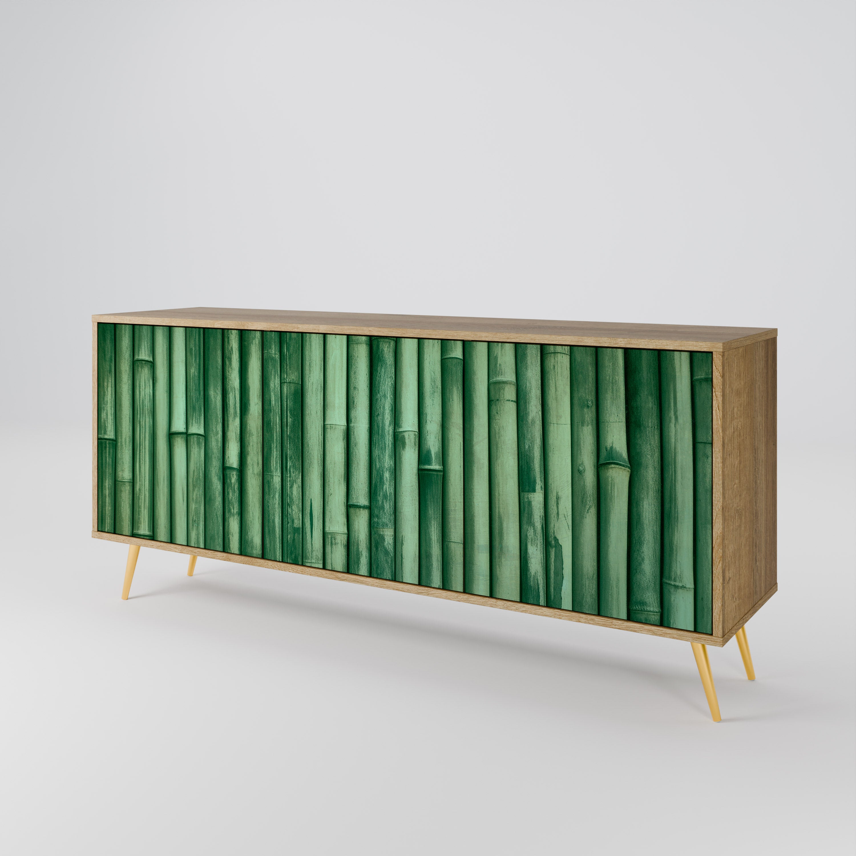 NATURAL GREEN 3-Door Sideboard