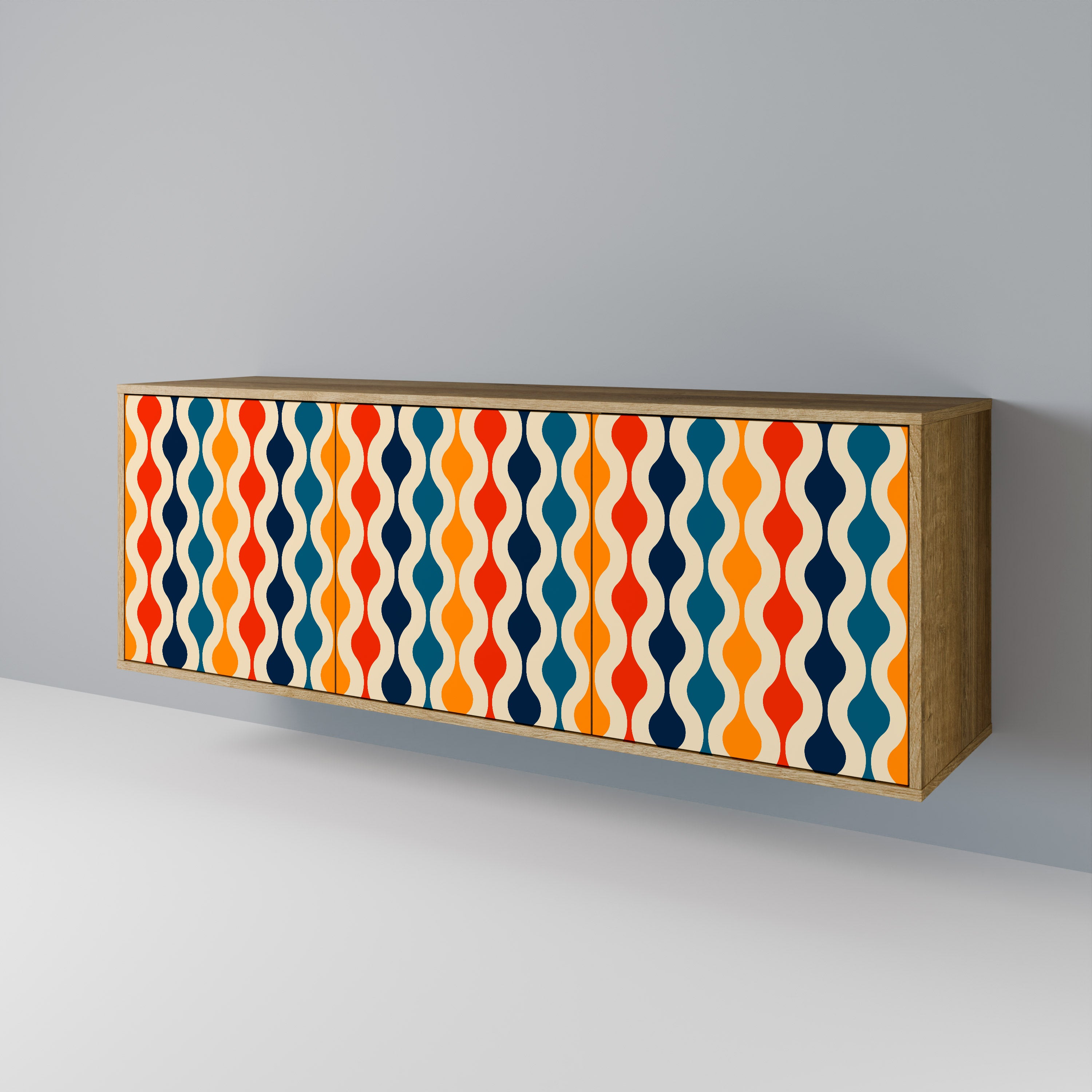 COLORFUL NOSTALGIA 3-Door Sideboard