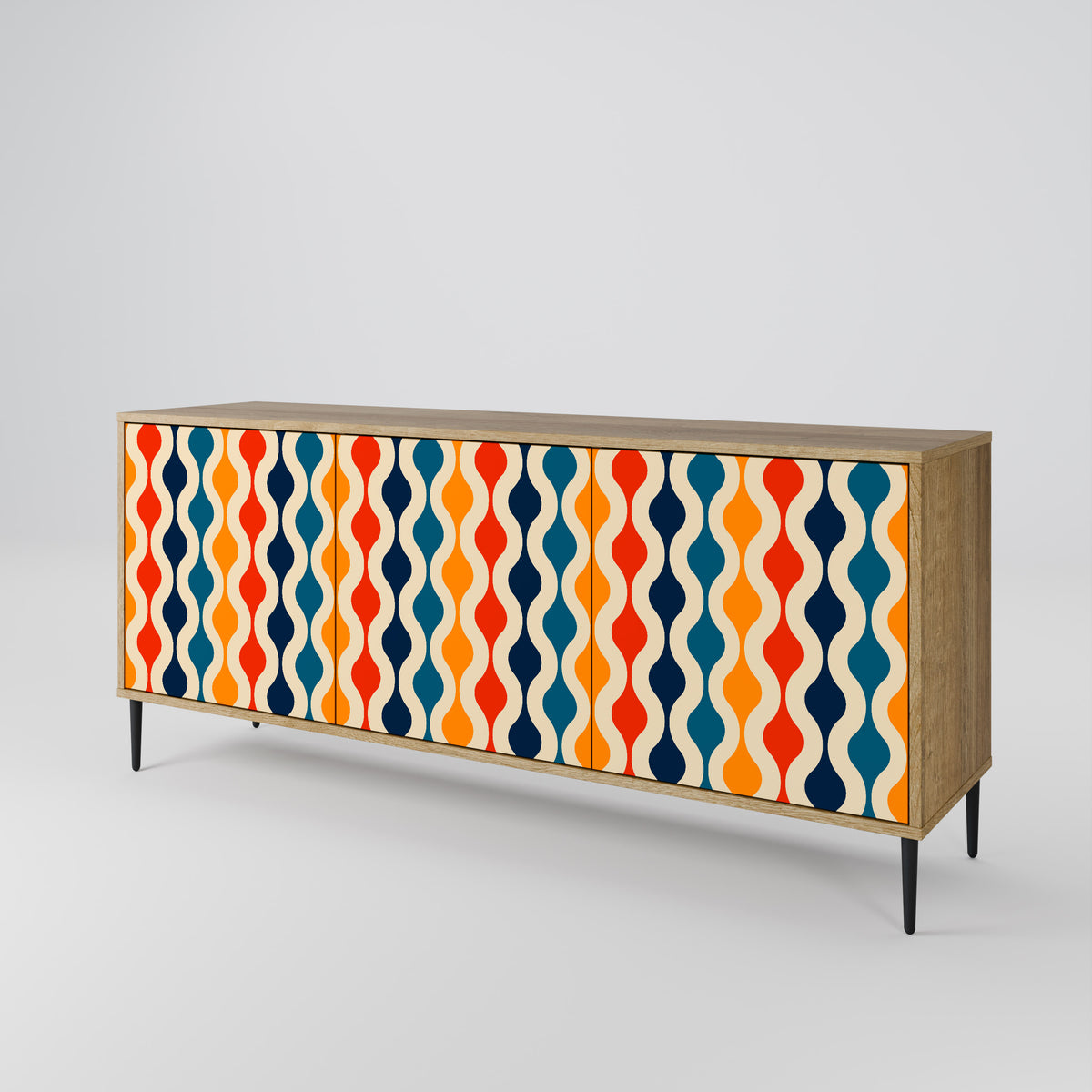 COLORFUL NOSTALGIA 3-Door Sideboard