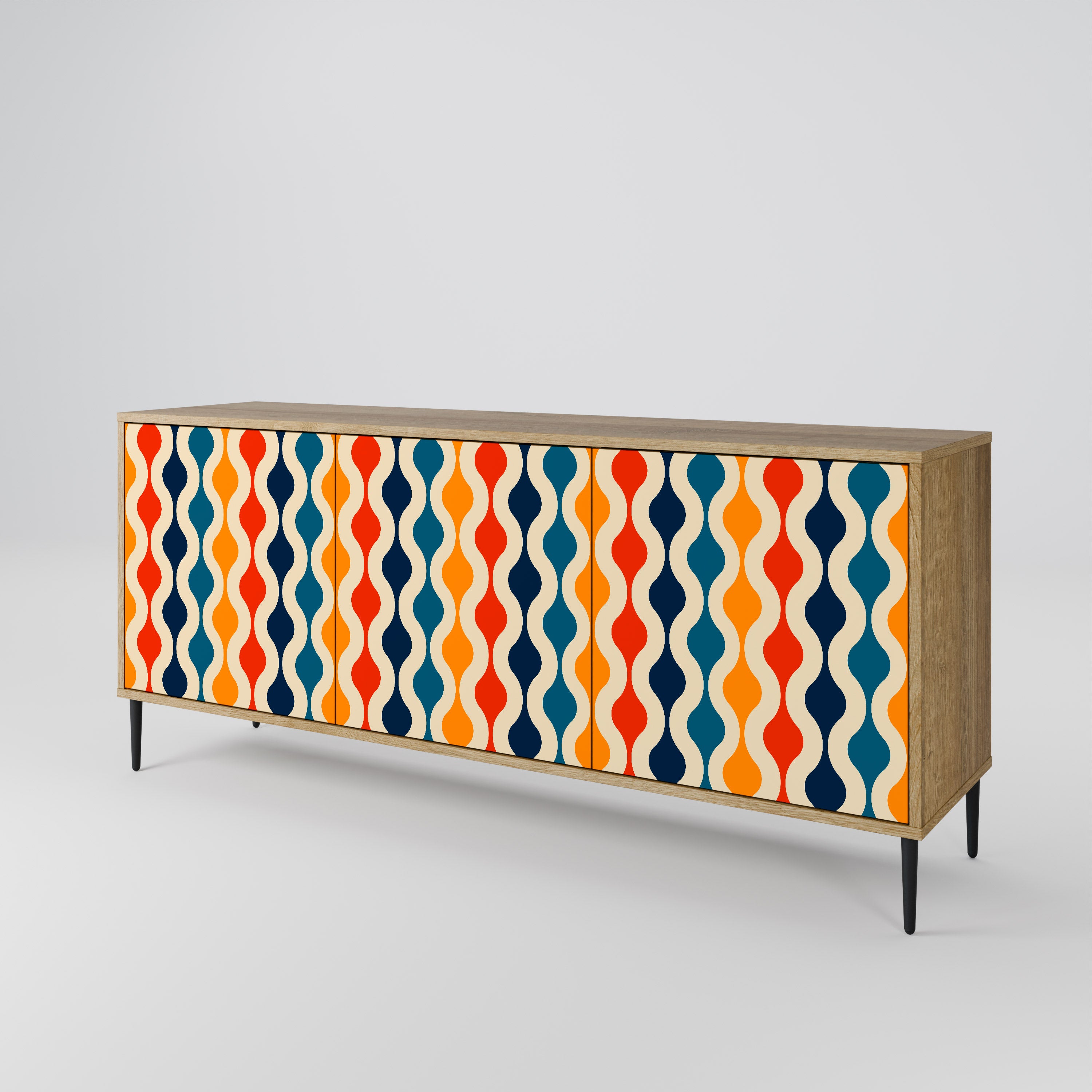 COLORFUL NOSTALGIA 3-Door Sideboard