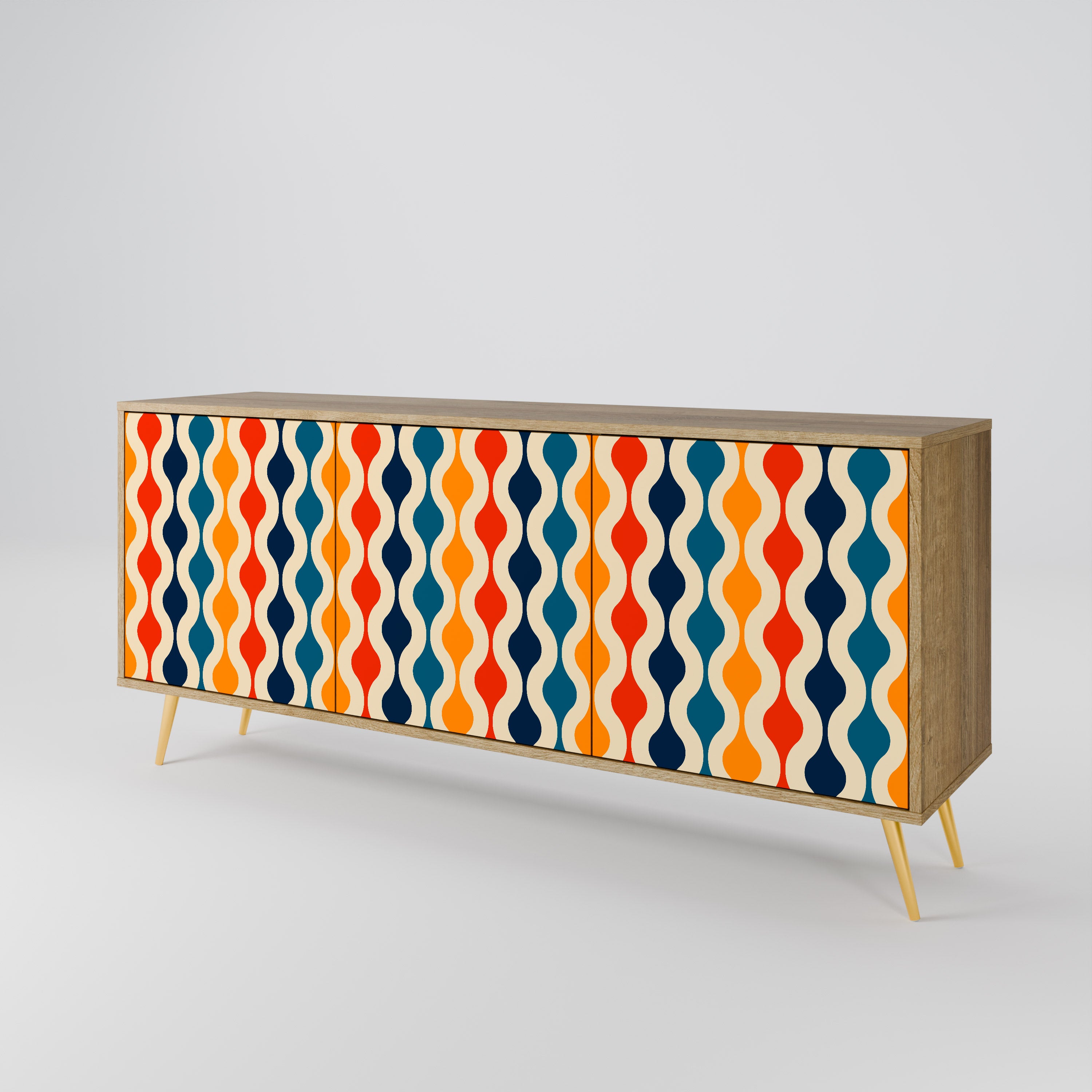 COLORFUL NOSTALGIA 3-Door Sideboard