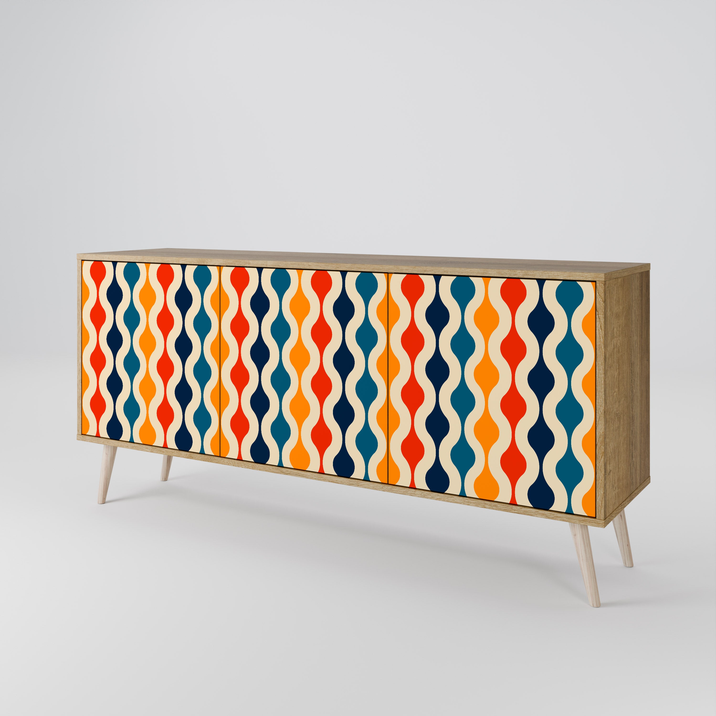 COLORFUL NOSTALGIA 3-Door Sideboard