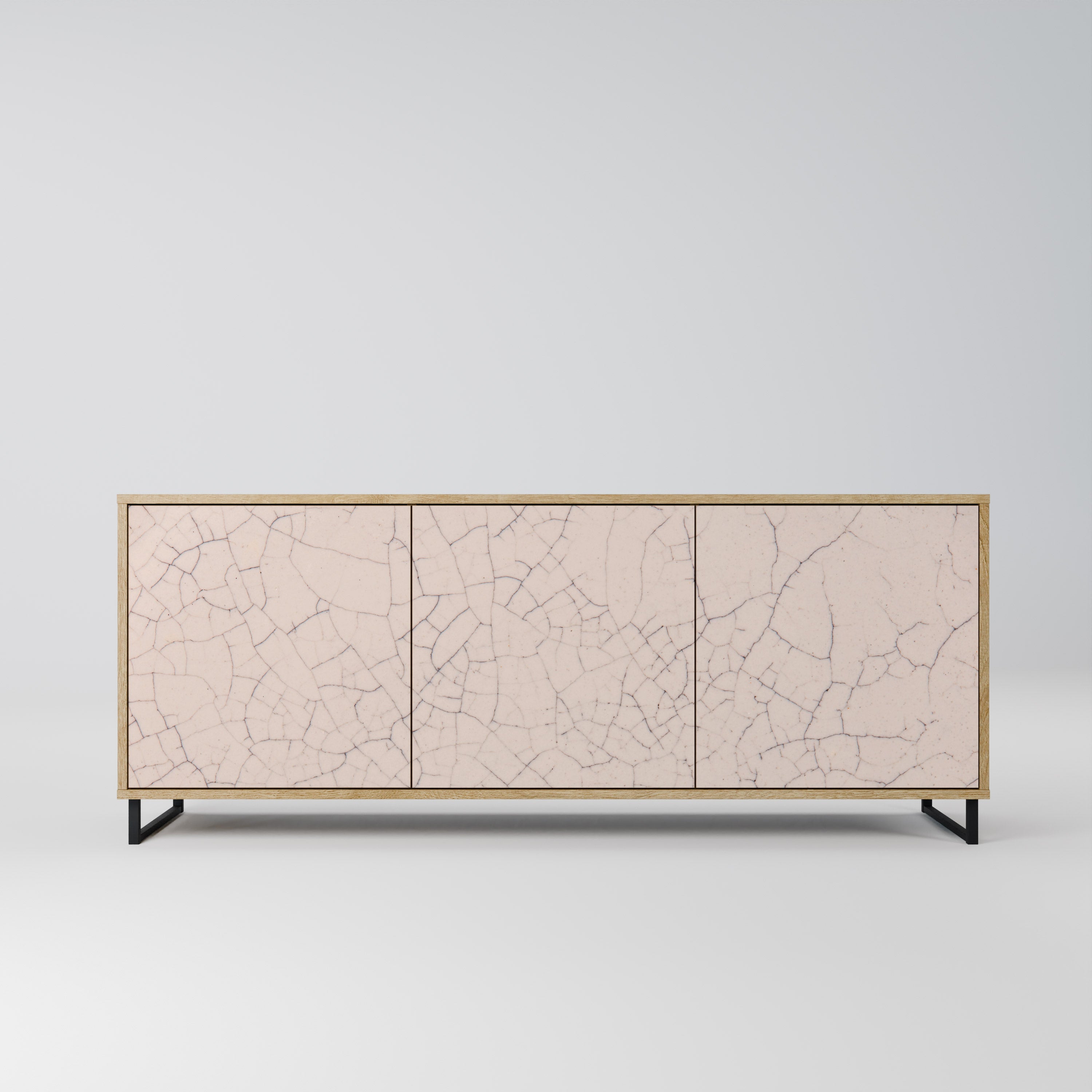 Buffet 3 portes effet chêne TEXTURE CÉRAMIQUE